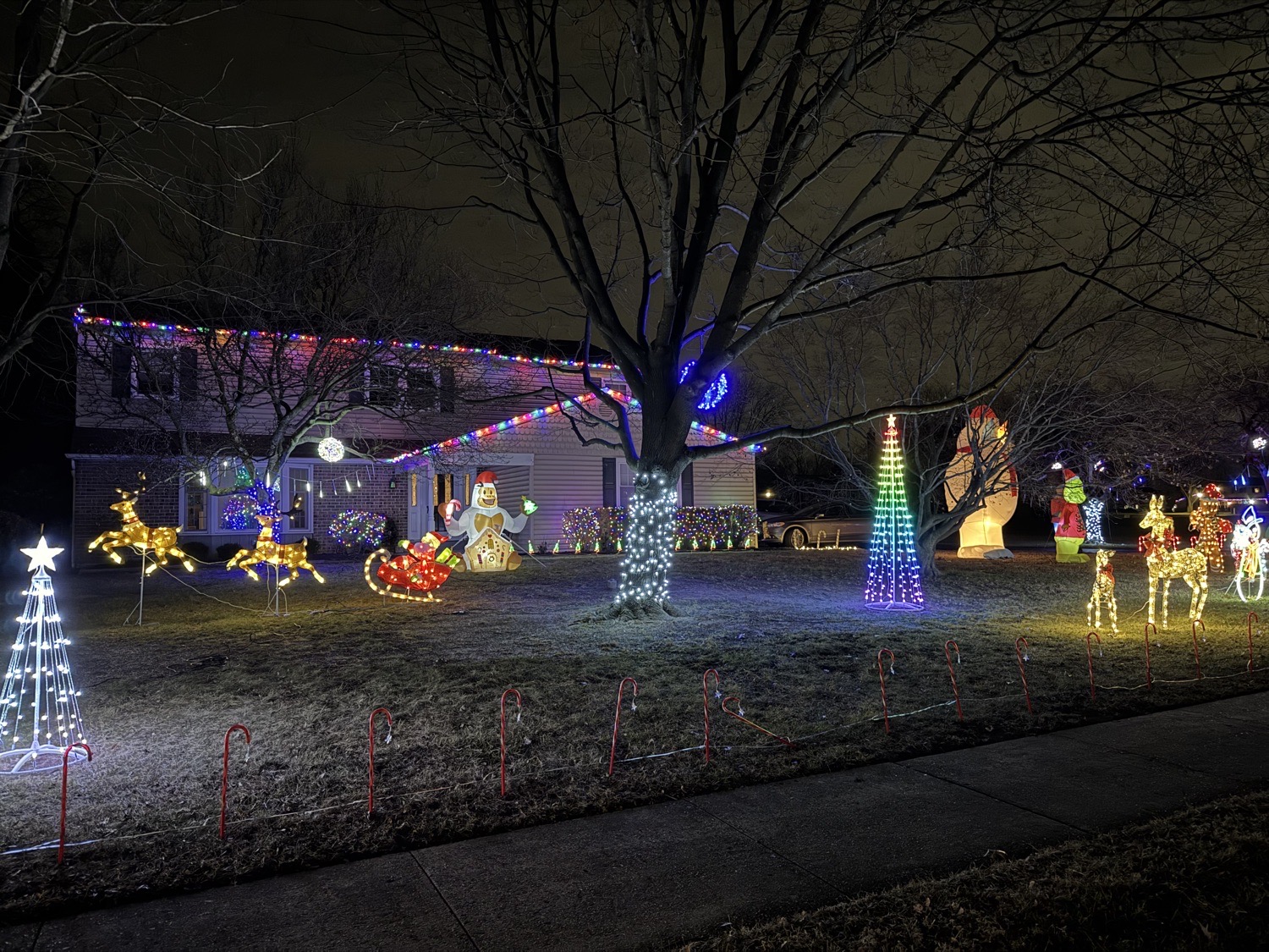 Caroline Dr Display, Christmas lights in Collegeville, PA (photo 2)