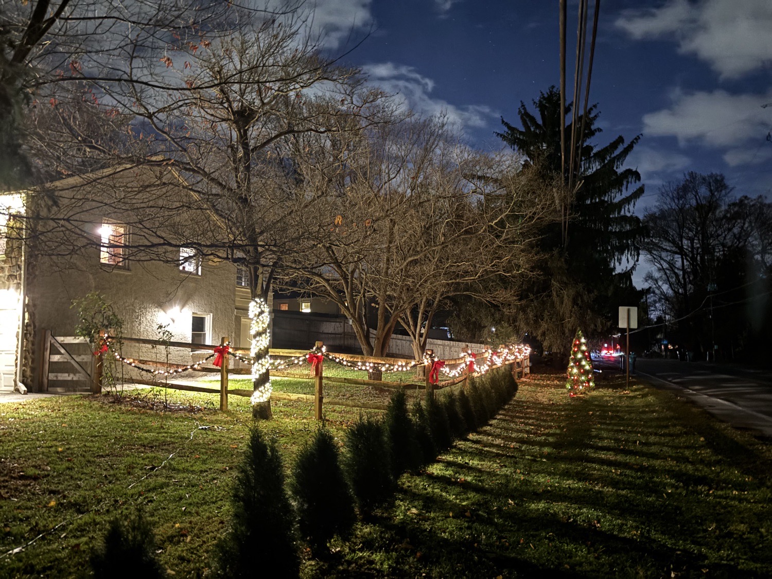 House In West Goshen, Christmas lights in West Chester, PA (photo 2)