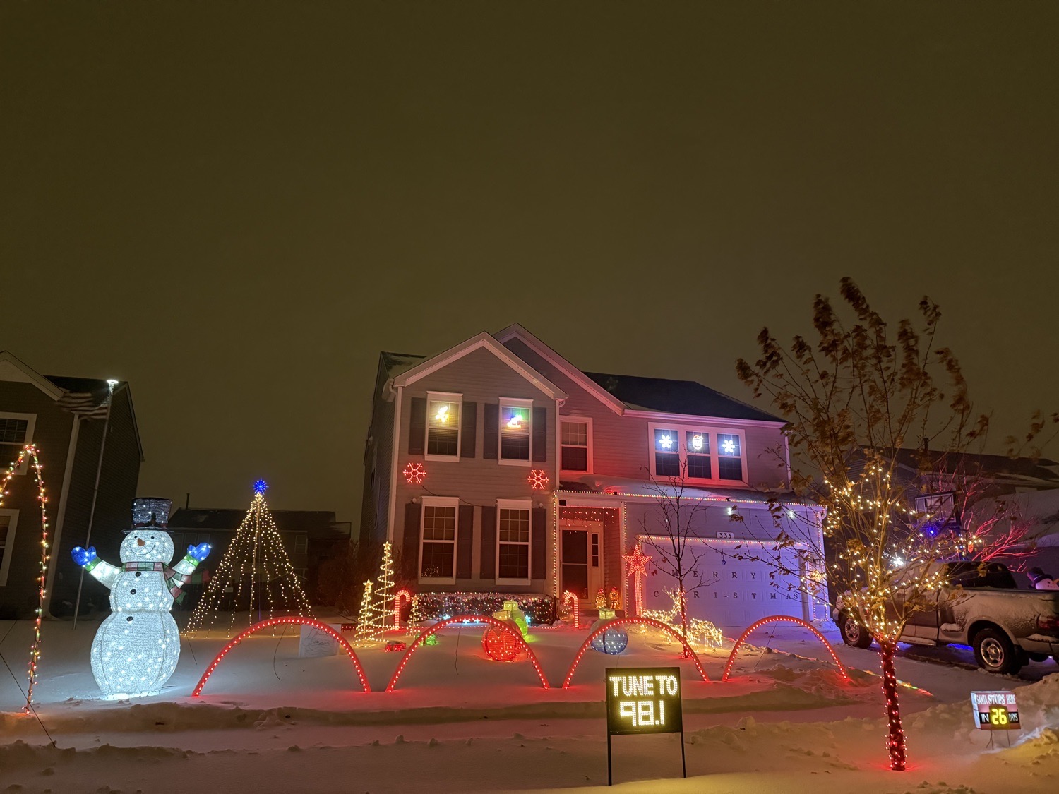 Alex’s synchronized Christmas light show, Christmas lights in Yorkville, IL (photo 3)