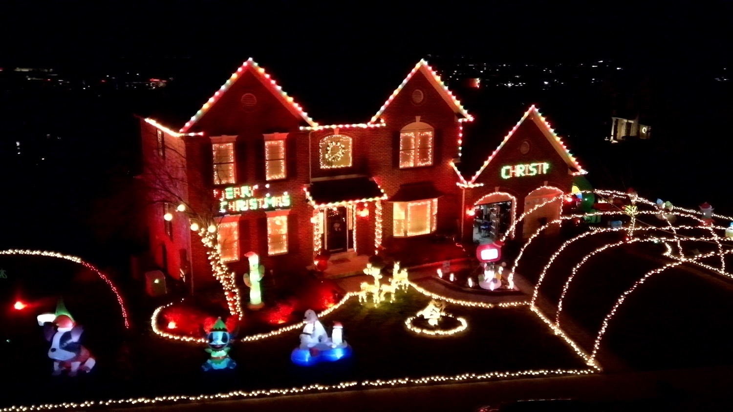 The Gingerbread House at 217 Truman Way, Christmas lights in Downingtown, PA (photo 1)
