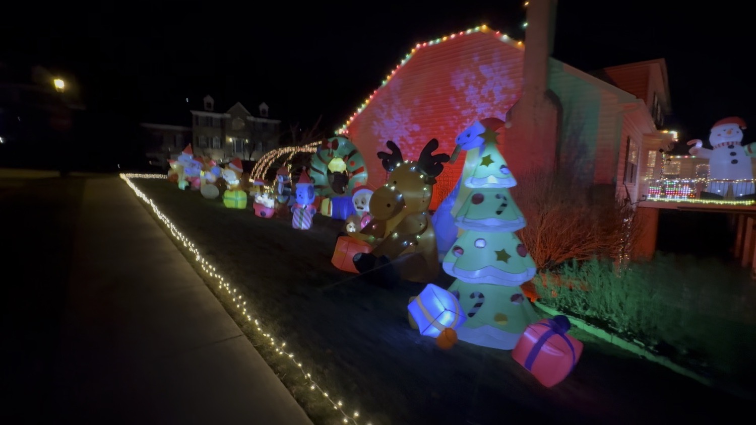 The Gingerbread House at 217 Truman Way, Christmas lights in Downingtown, PA (photo 2)