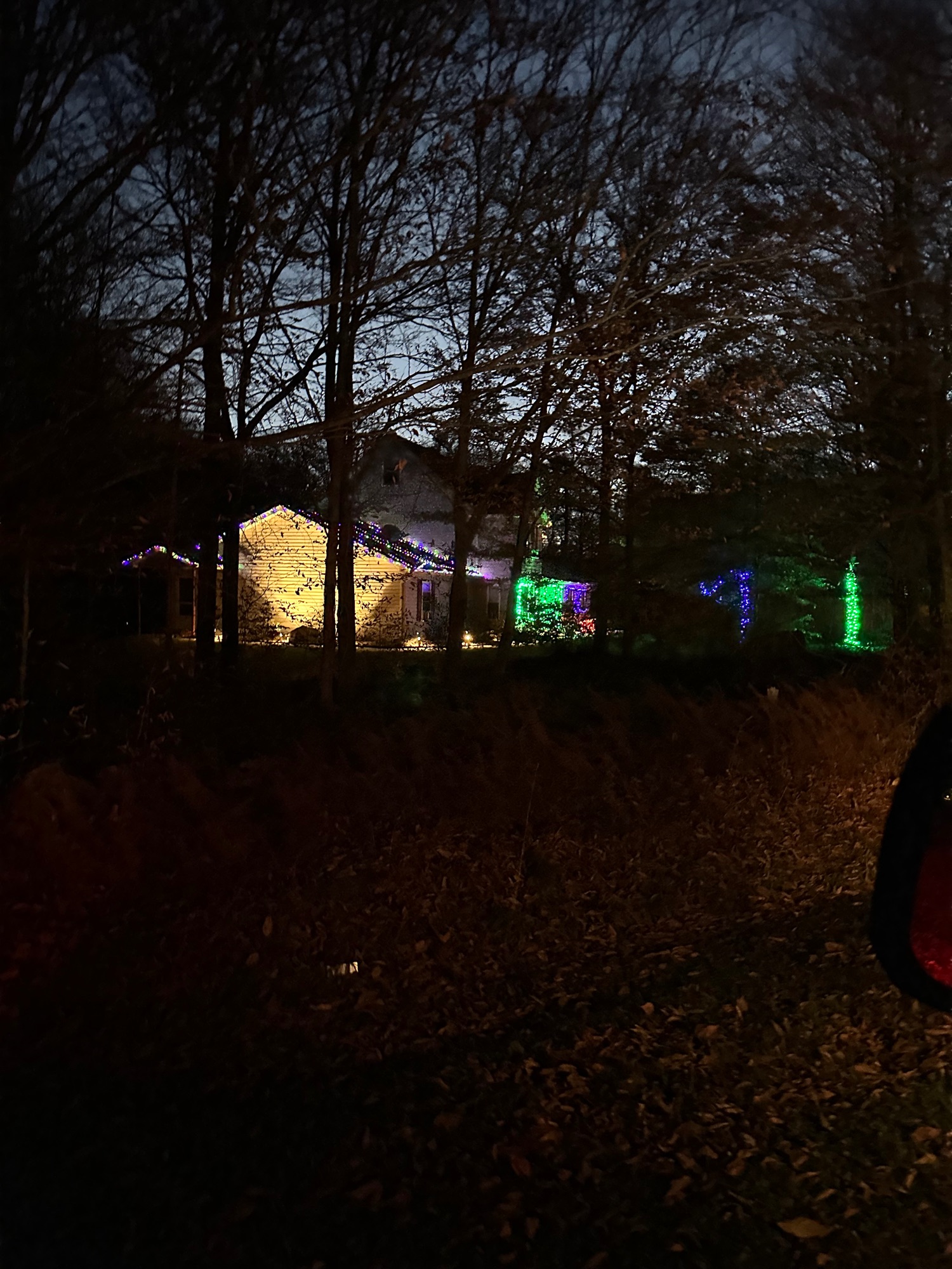 Scenic Bar & Grill (not a real bar, just my own), Christmas lights in Blakeslee, PA (photo 1)