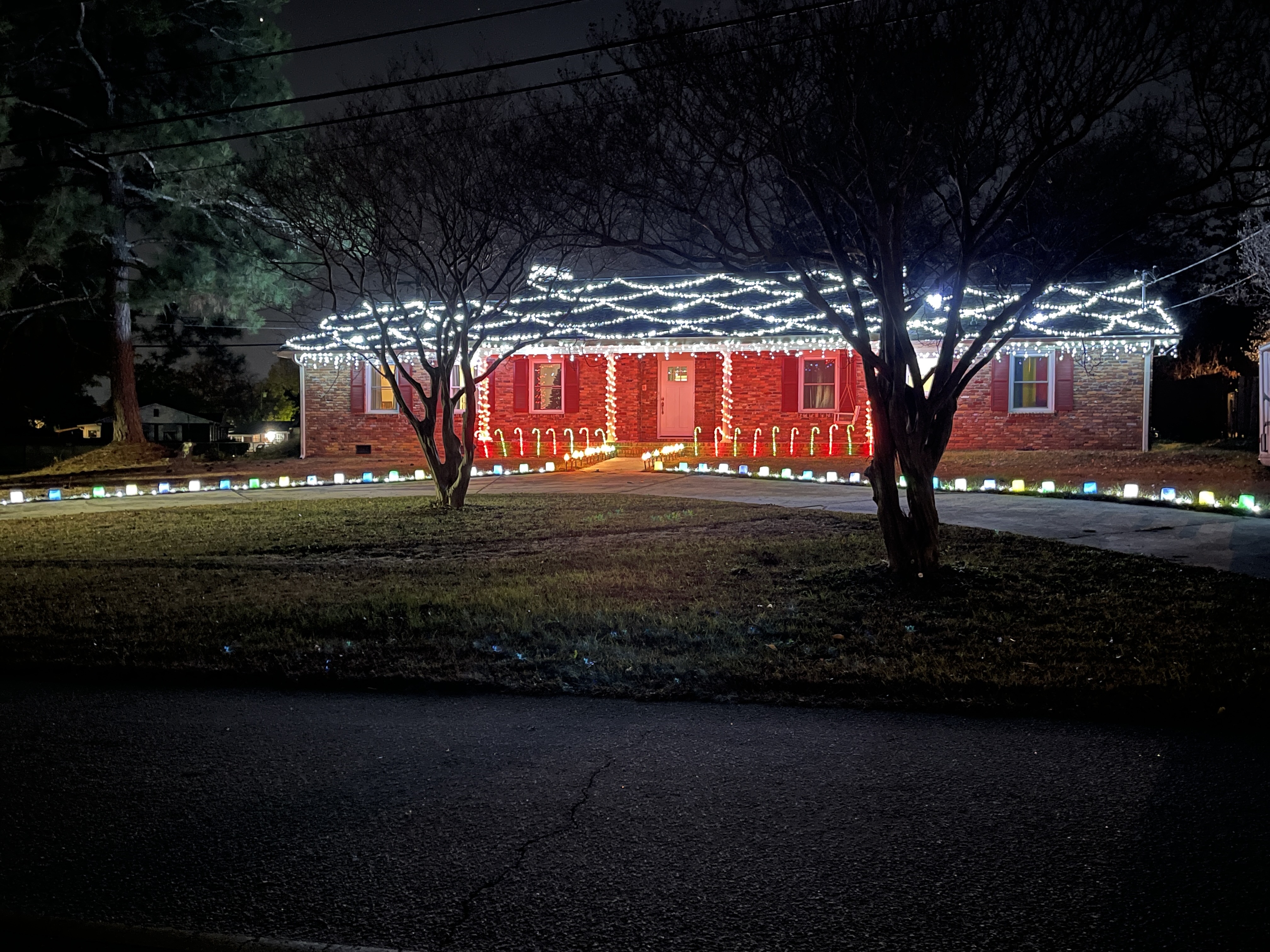 Our gingerbread house, Christmas lights in Warner Robins, GA (photo 1)