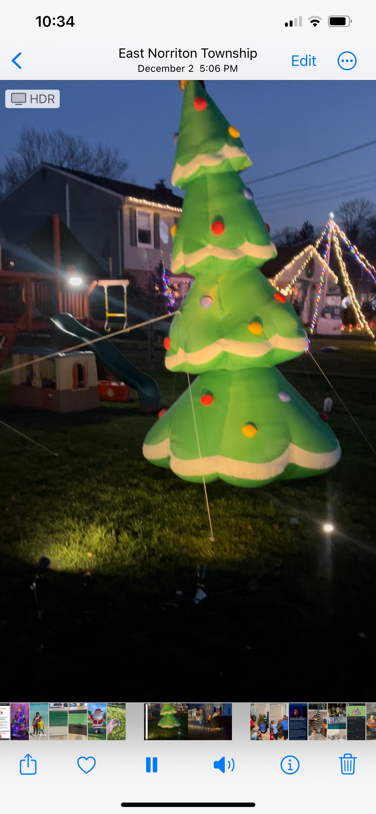 Sheck House, Christmas lights in East Norriton, PA (photo 4)