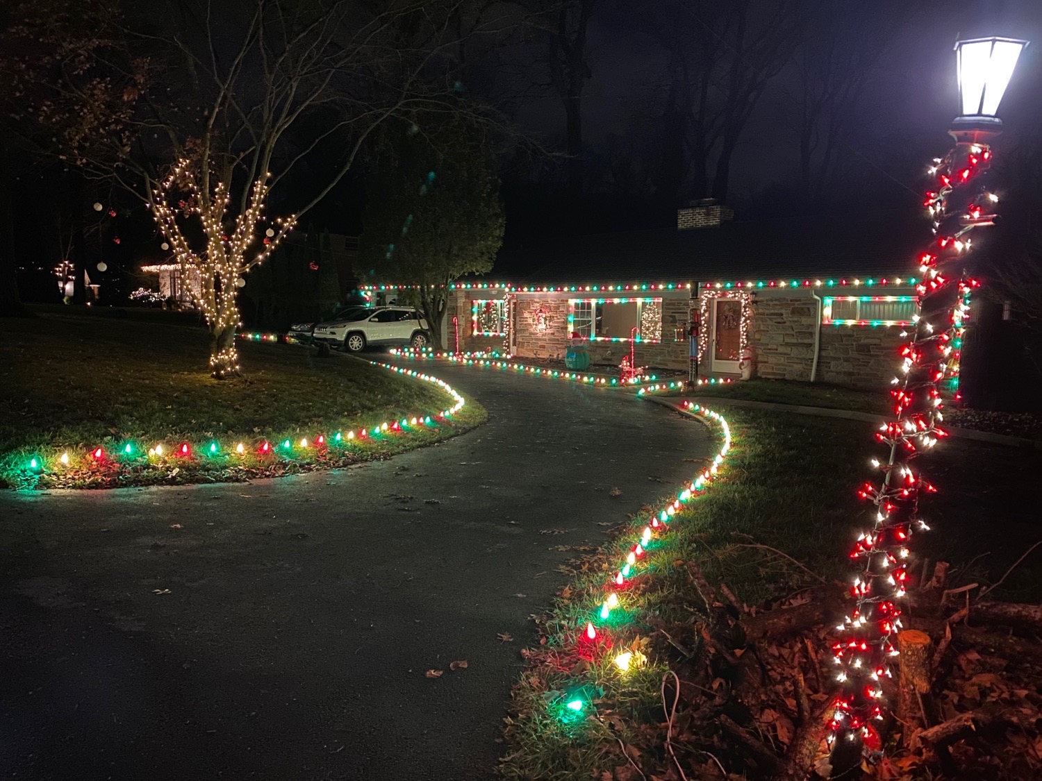 Christmas Light Display on Marple Road, Christmas lights in Broomall, PA (photo 2)