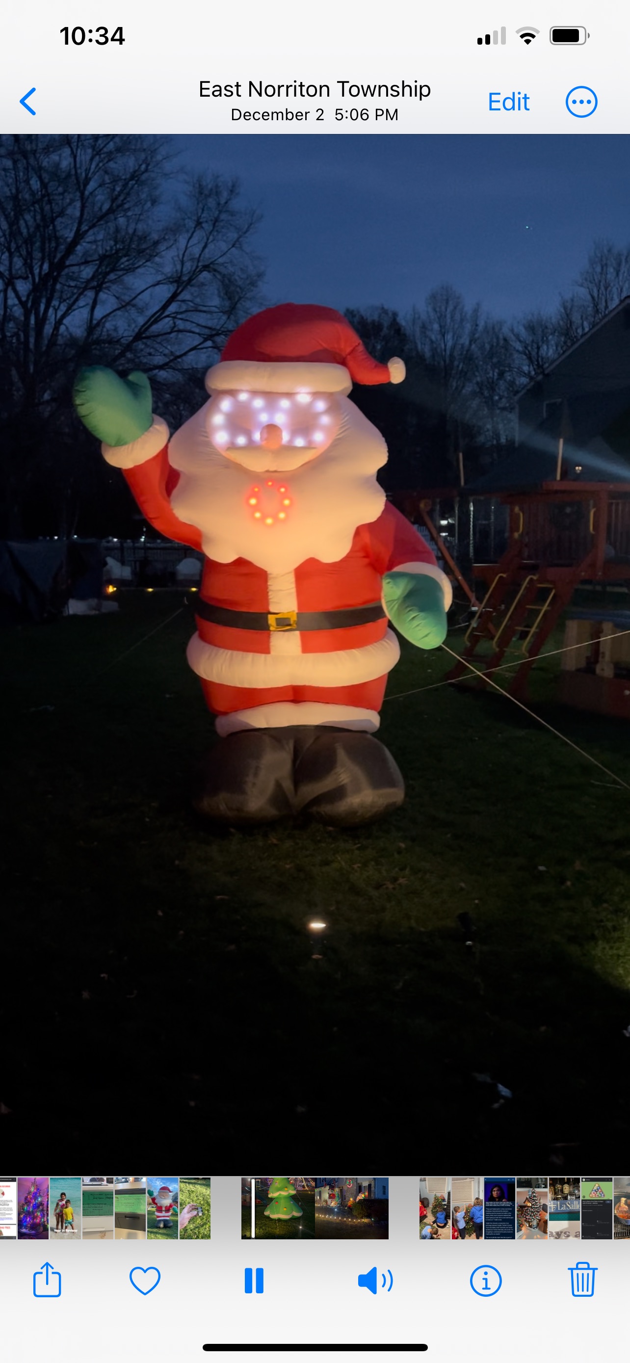 Sheck House, Christmas lights in East Norriton, PA (photo 1)