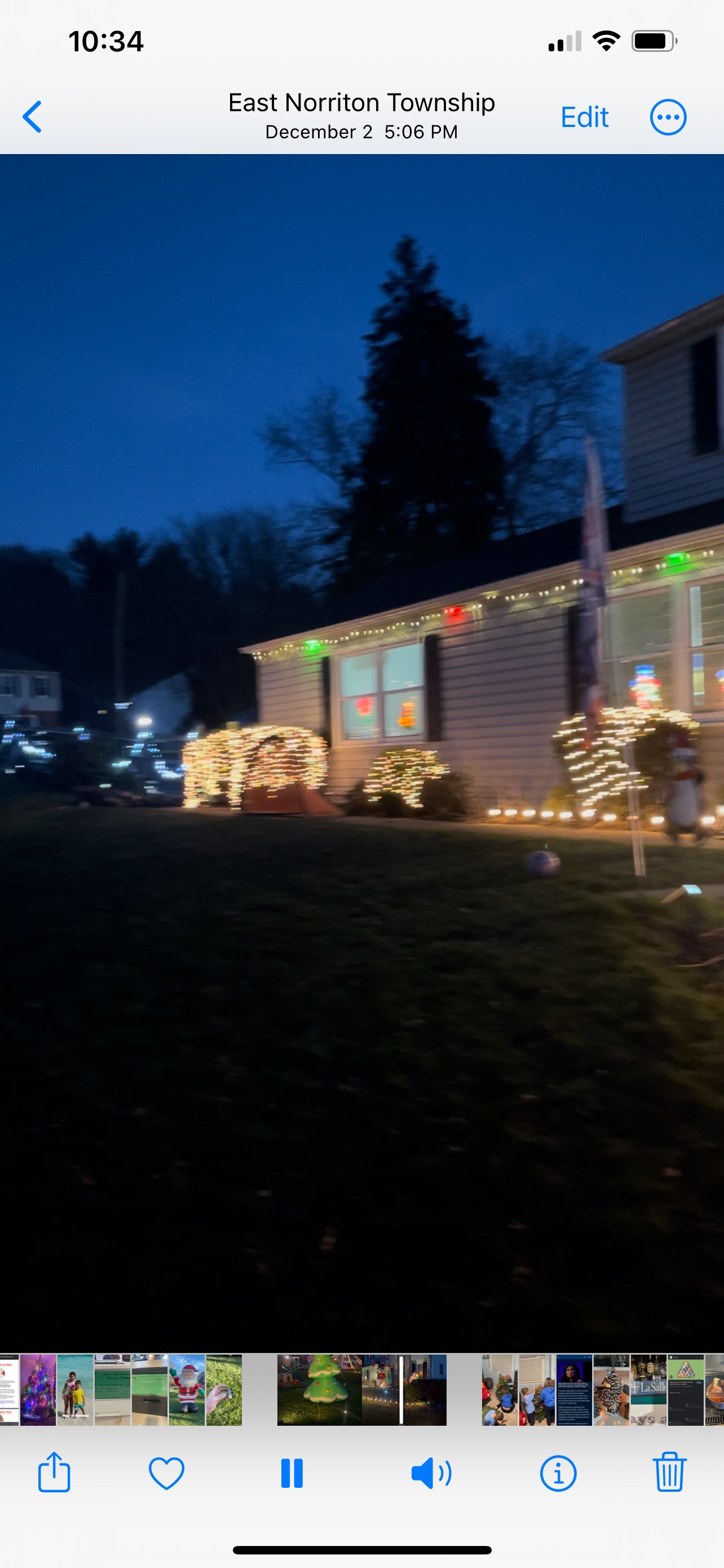 Sheck House, Christmas lights in East Norriton, PA (photo 2)