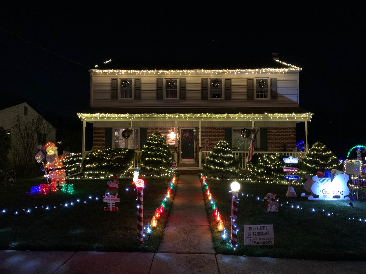 Merry Lights On Pershing Ave, Christmas lights in Hatboro, PA (photo 1)