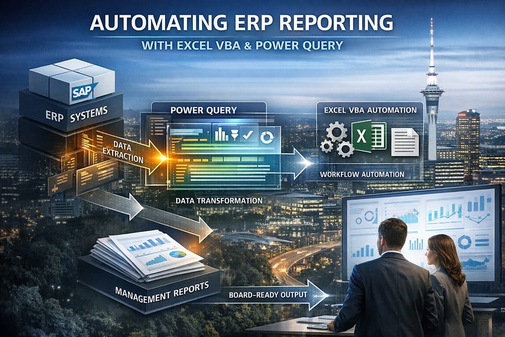Automating ERP Reporting with Excel VBA and Power Query