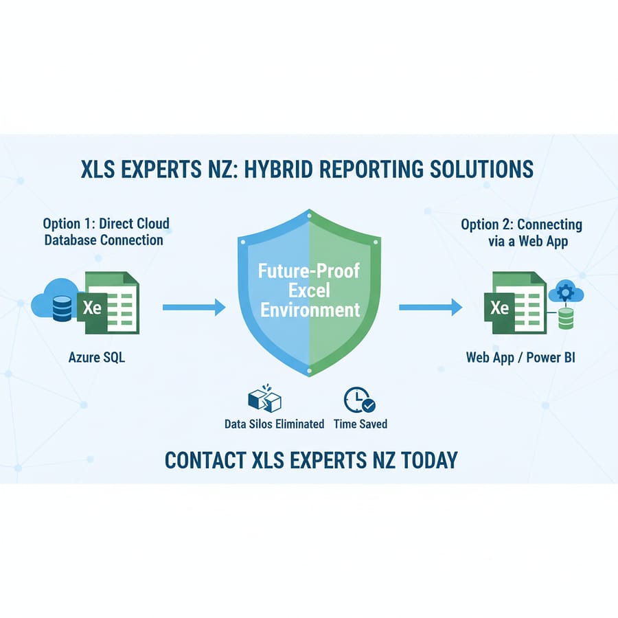 Beyond the File: Live Excel Reporting via Cloud Database and Web App Connections