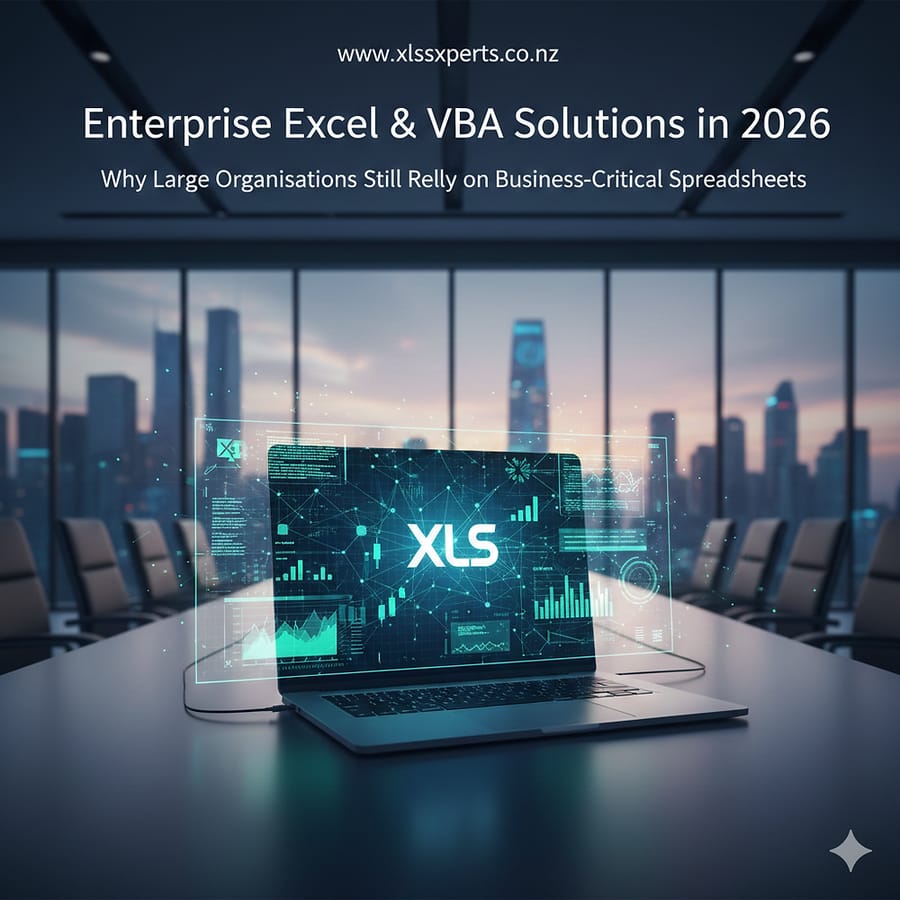 Enterprise Excel & VBA Solutions in 2026: Why Large Organisations Still Rely on Business-Critical Spreadsheets