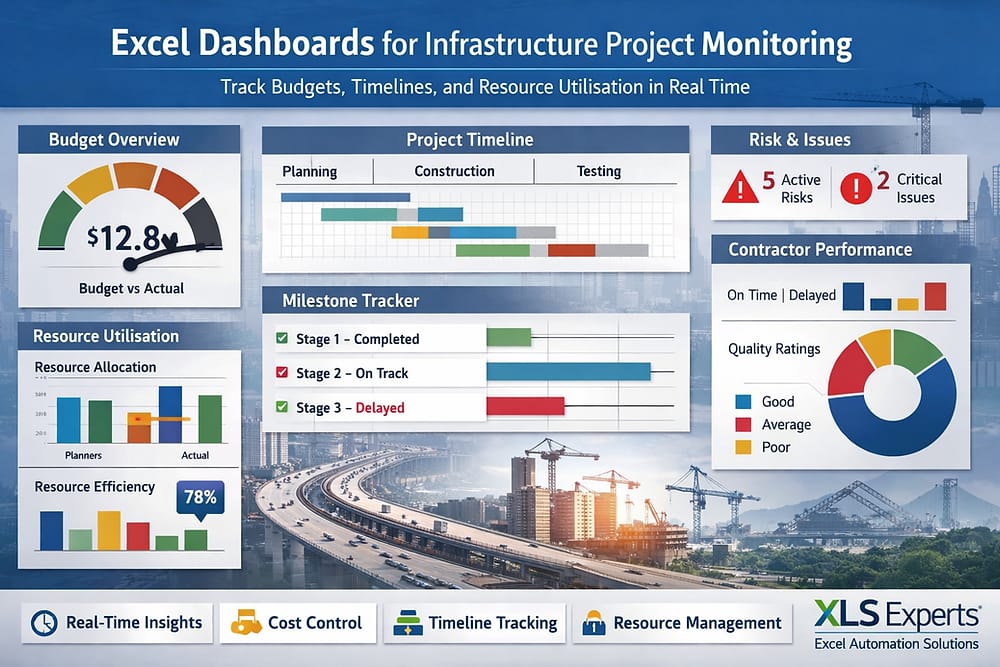 Excel Dashboards for Infrastructure Project Monitoring in New Zealand