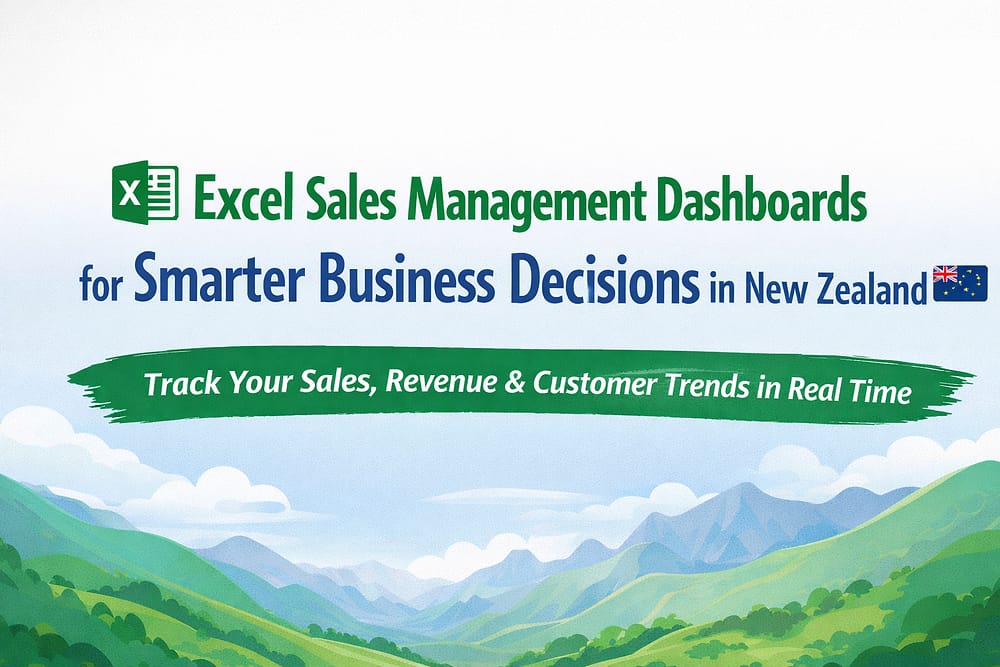 Excel Sales Management Dashboards for Smarter Business Decisions in New Zealand