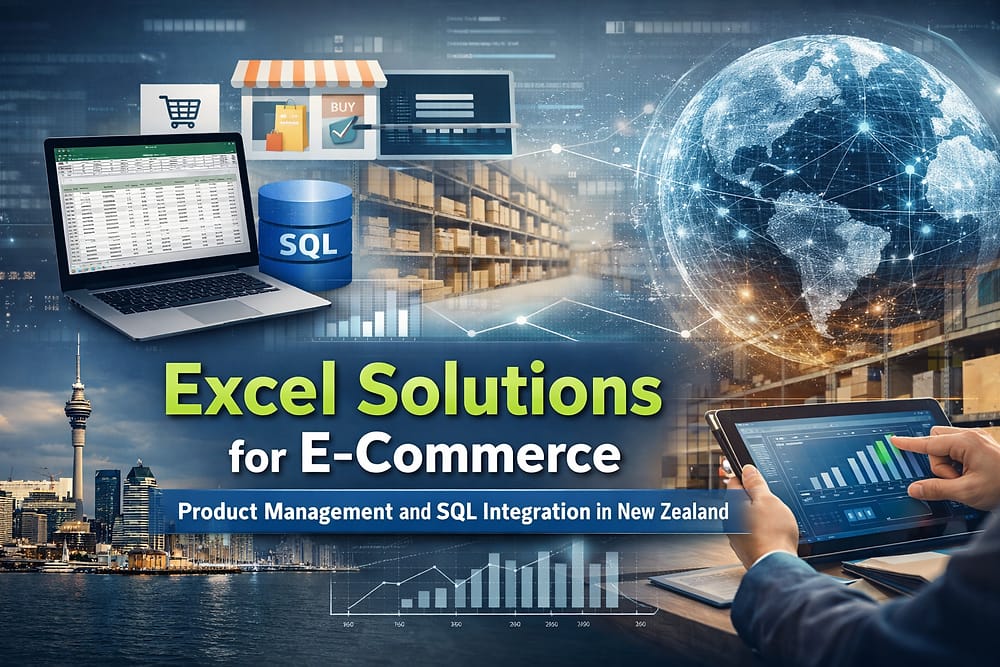 Excel Solutions for E-Commerce Product Management and SQL Integration in New Zealand