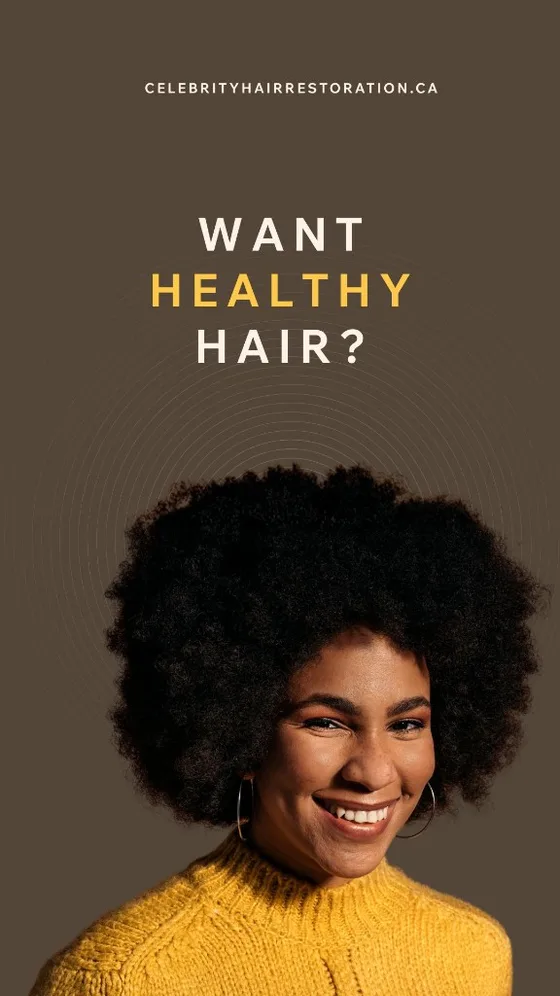 Celebrity Hair Restoration Instagram story creative example (3 of 4)
