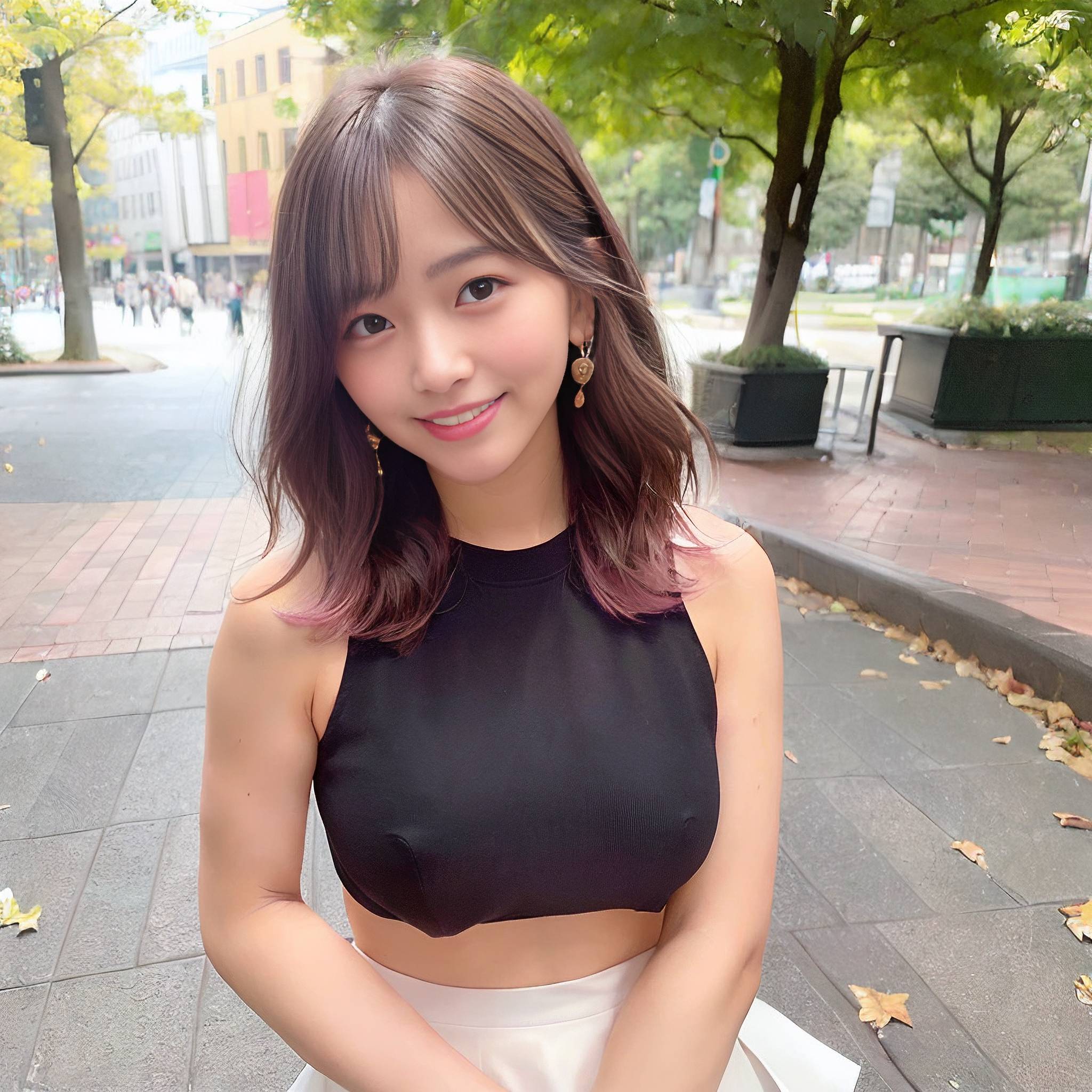 a beautiful young woman posing for a picture 