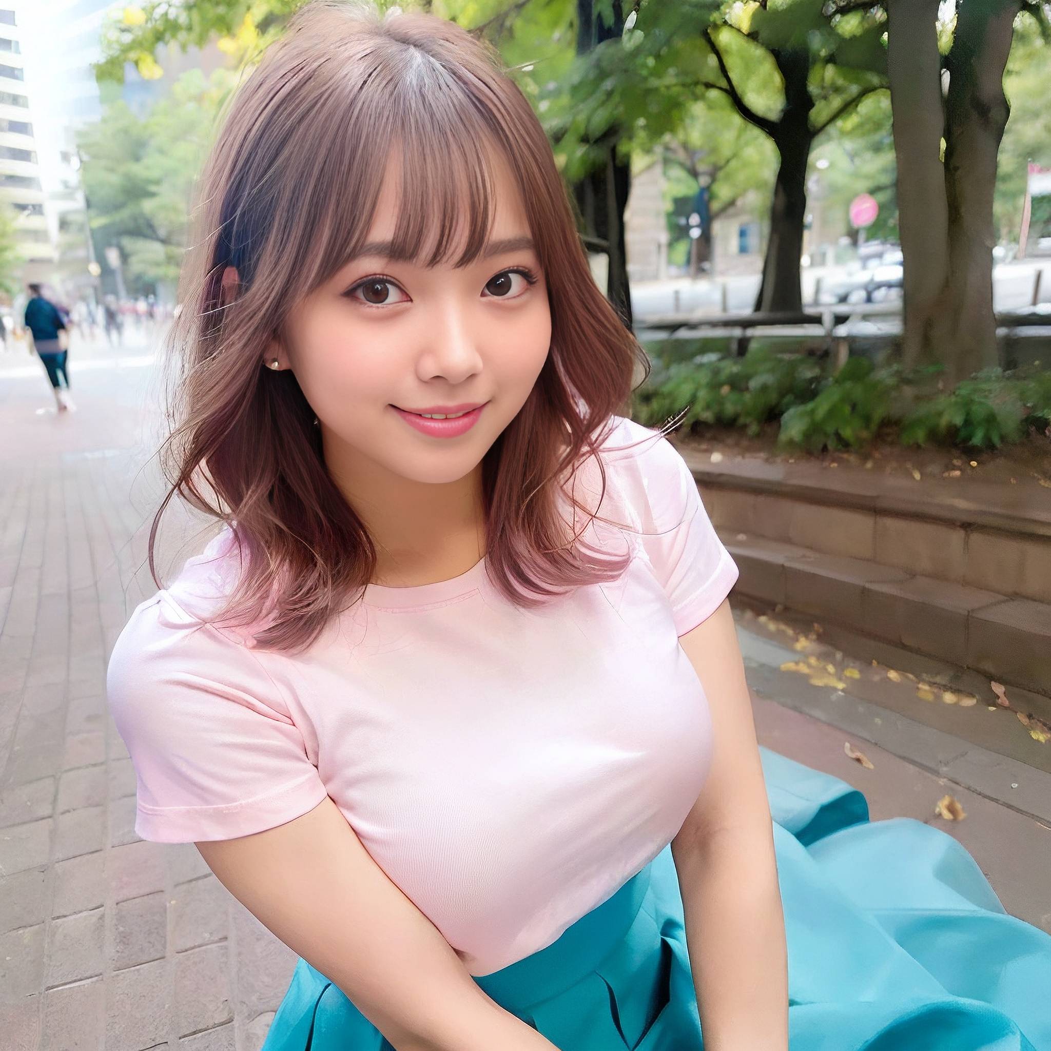 a young woman is posing for a picture 