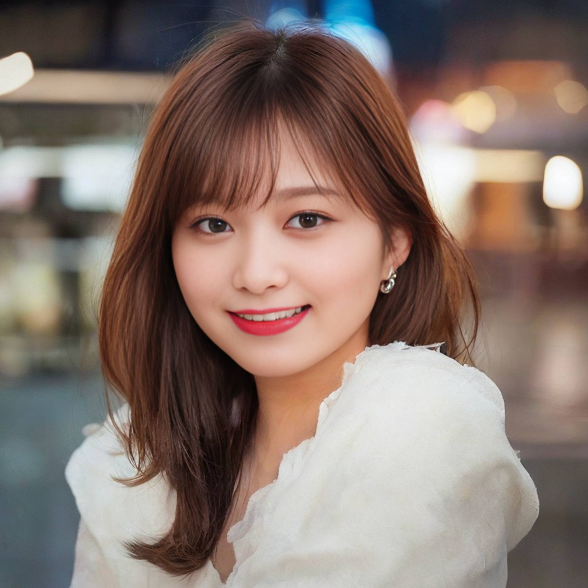 a beautiful young woman in a white dress posing for a picture 