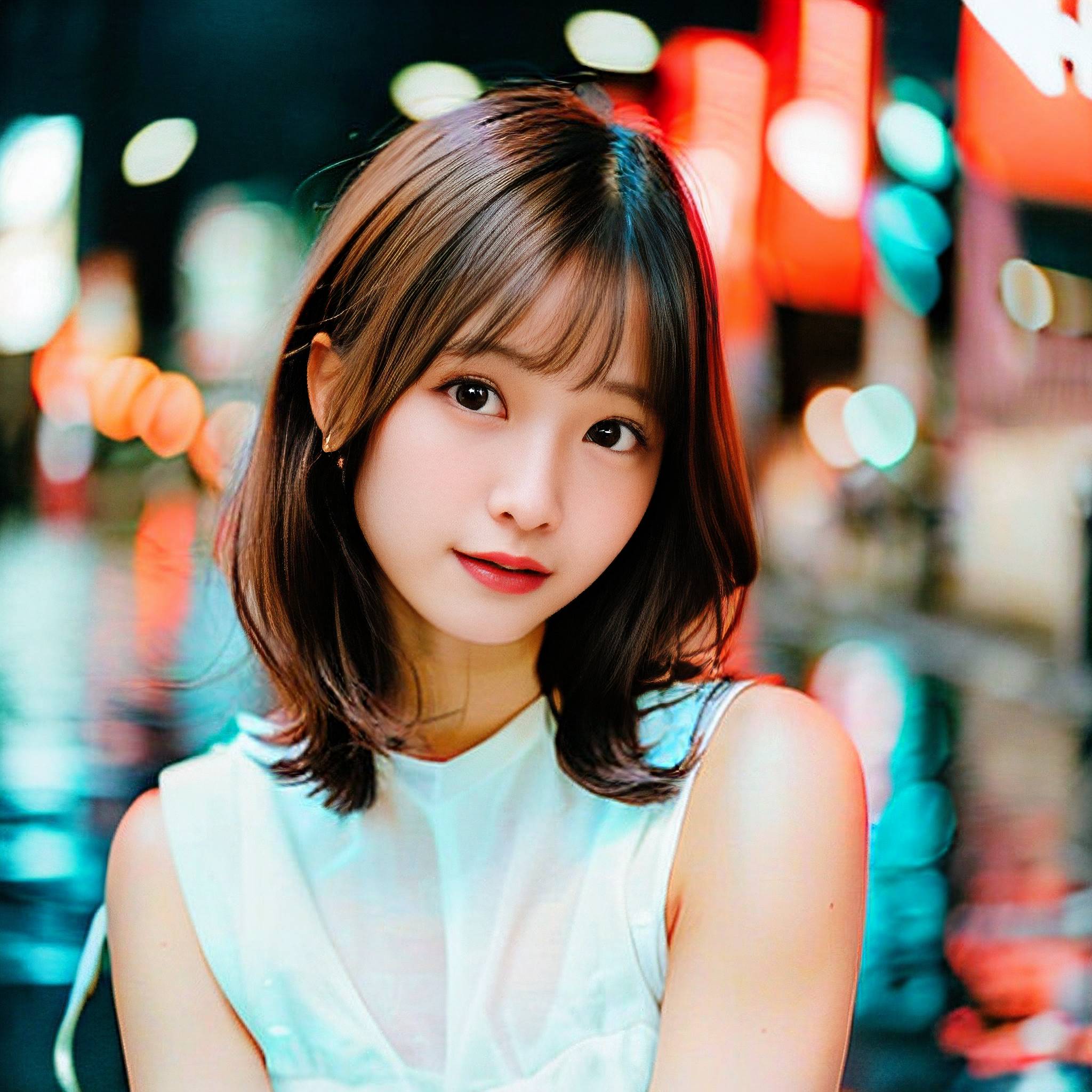 a young woman is posing for a picture 