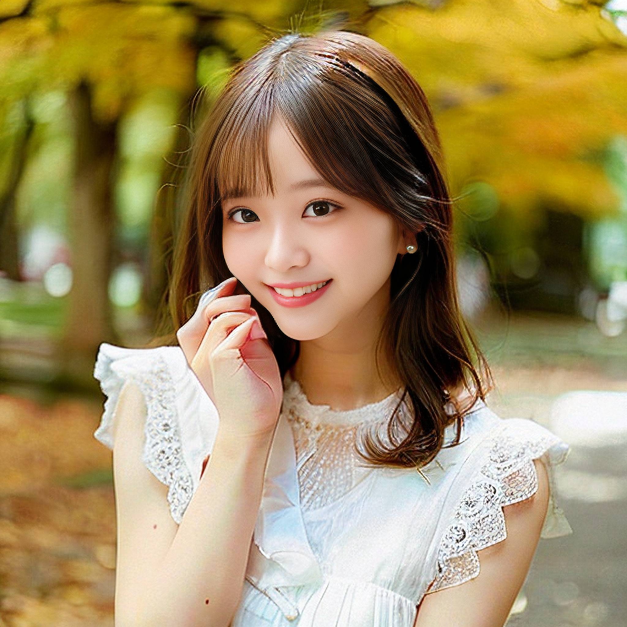 a woman in a white dress holding a cell phone 