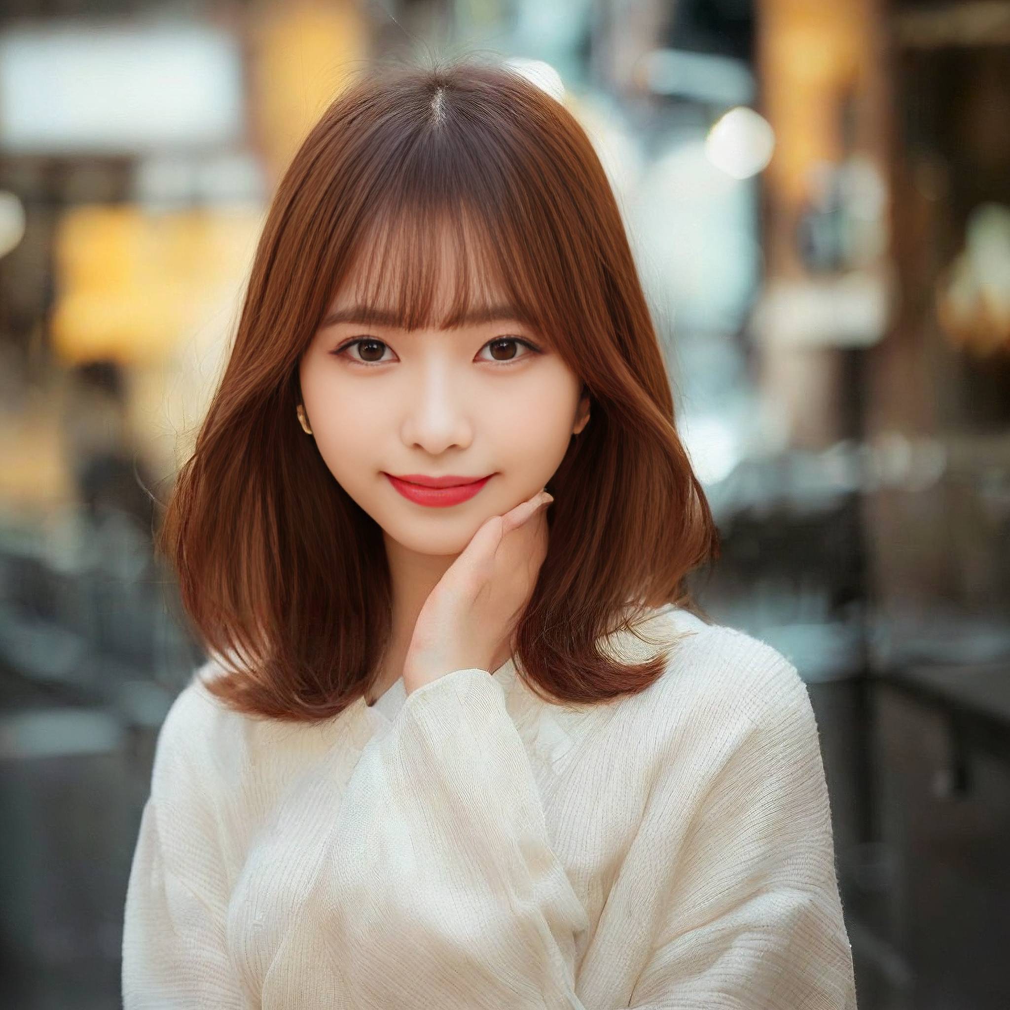 a woman in a white shirt and black pants posing for a picture 