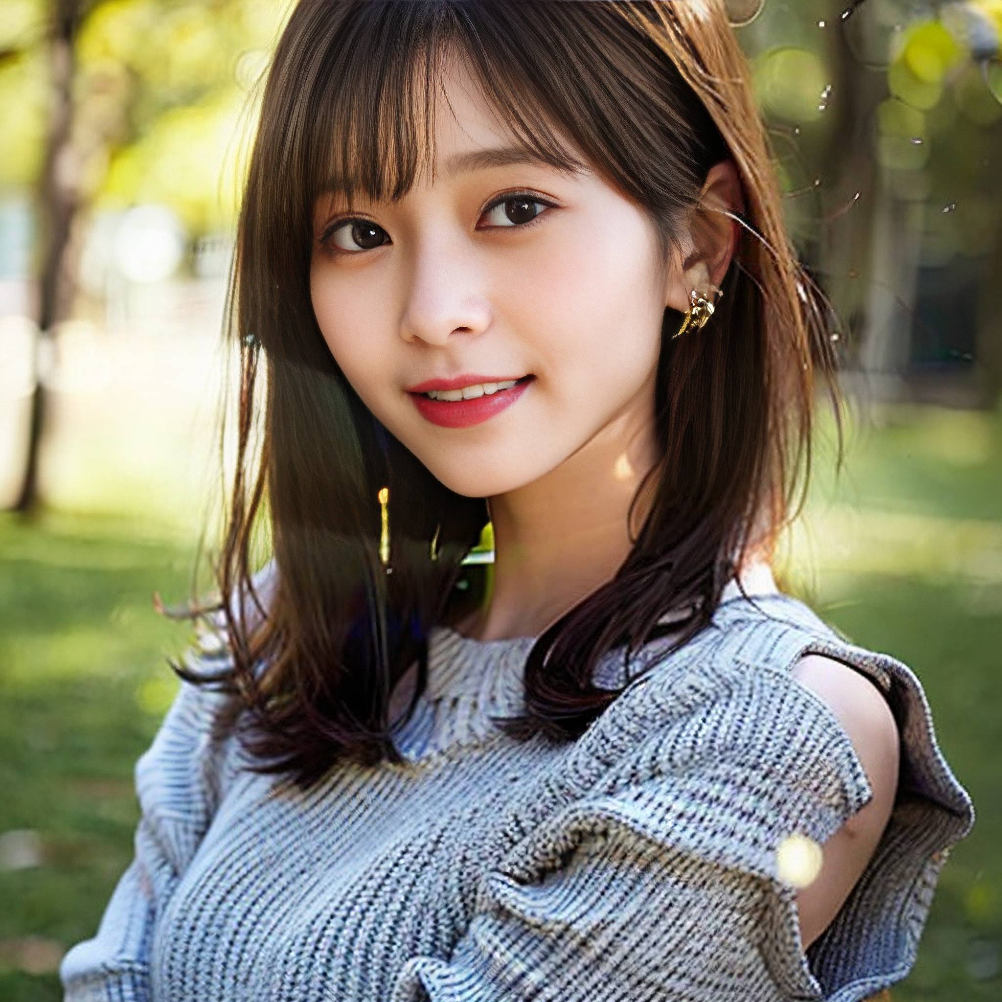 a beautiful young woman posing for a picture 