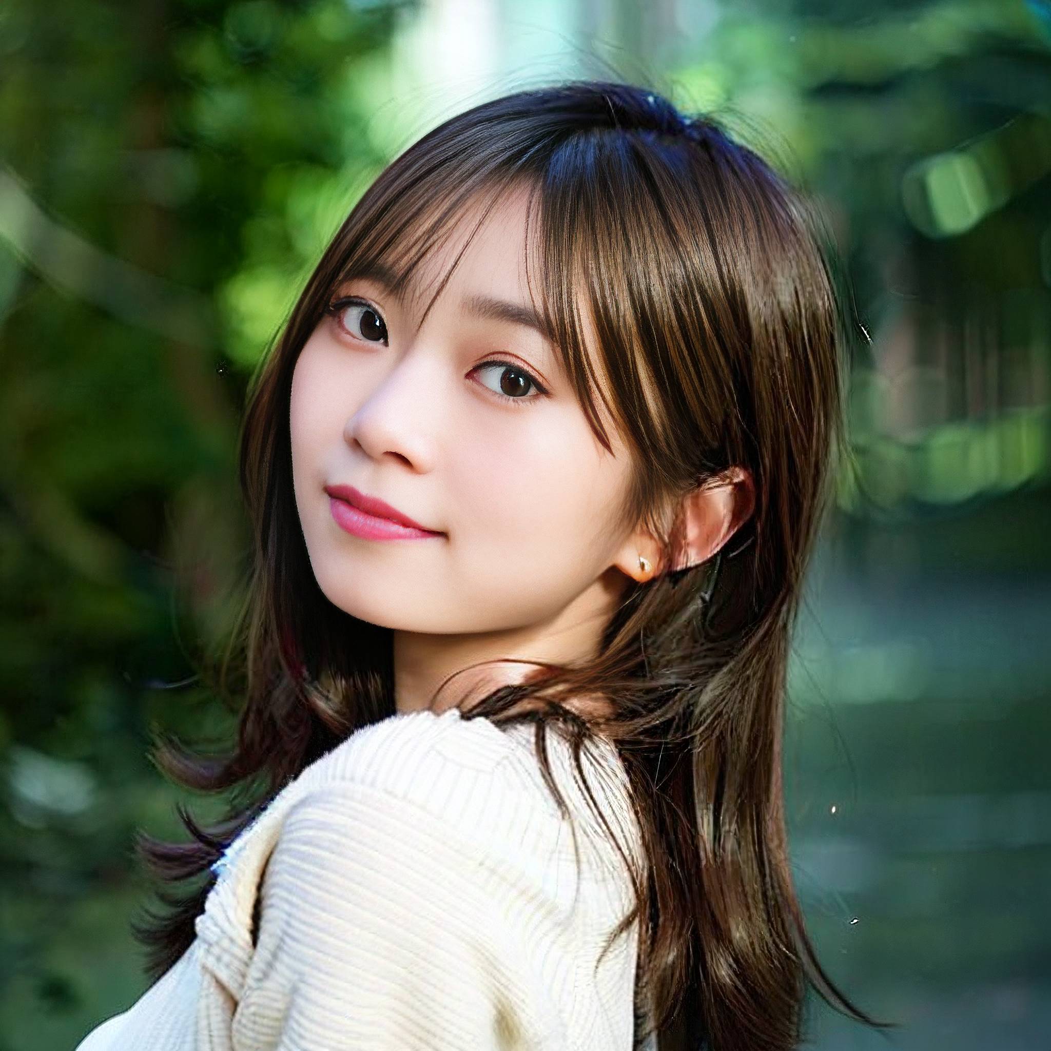 a young woman is posing for a picture 