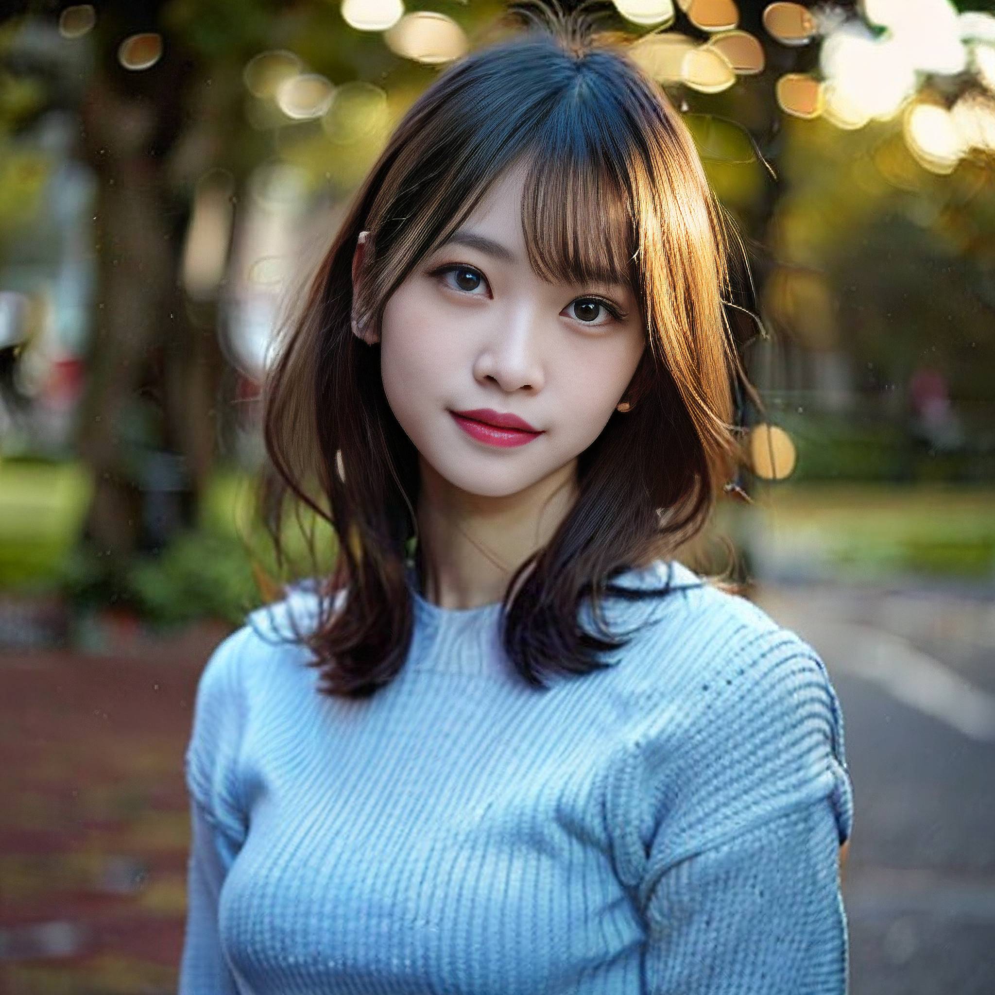 a young woman smiles as she poses for a picture 