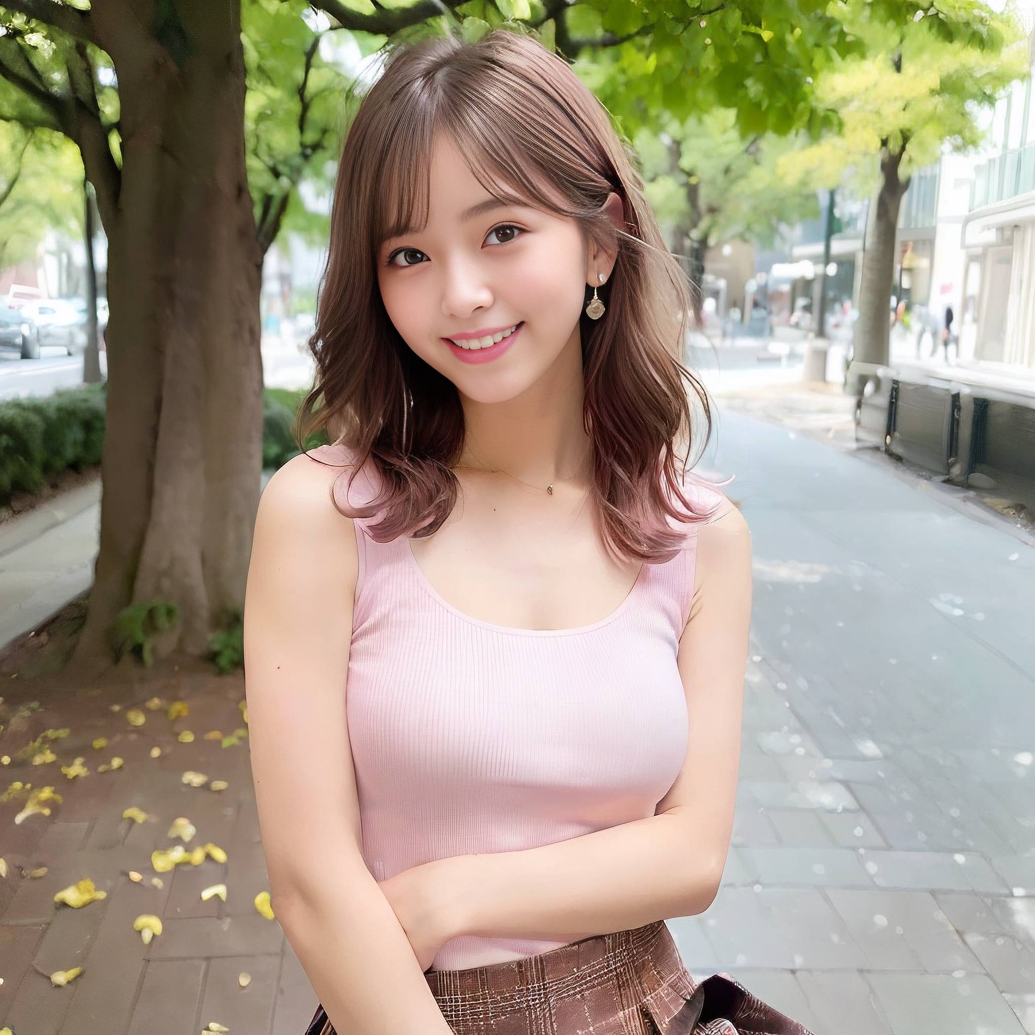 a beautiful young woman holding a pink flower in her hand 