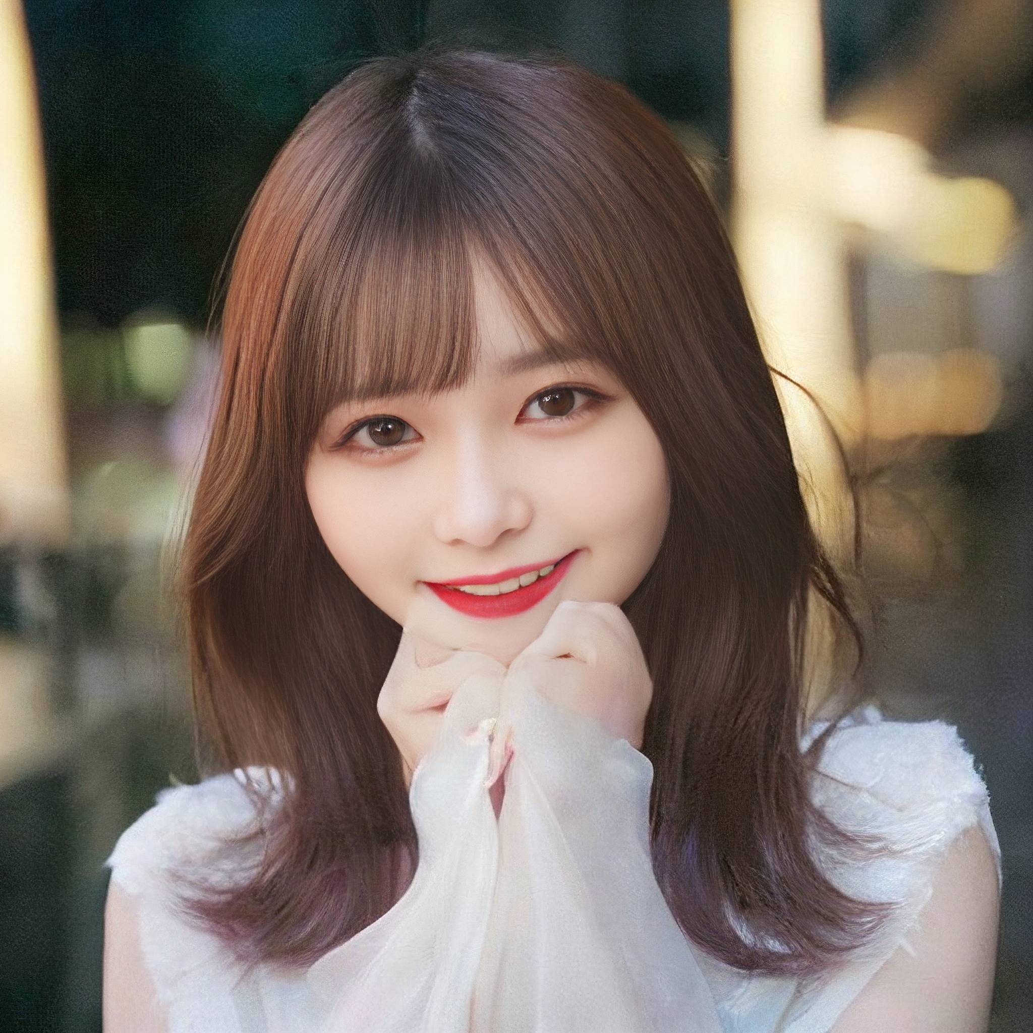 a woman in a white dress is holding a white object 