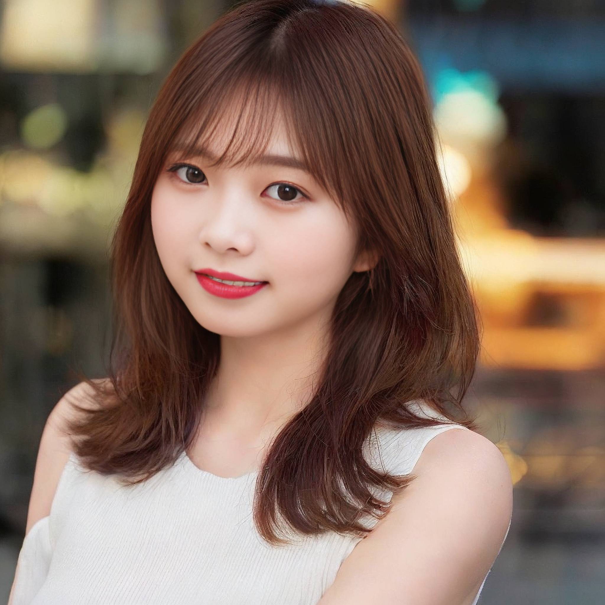 a beautiful young woman posing for a picture 