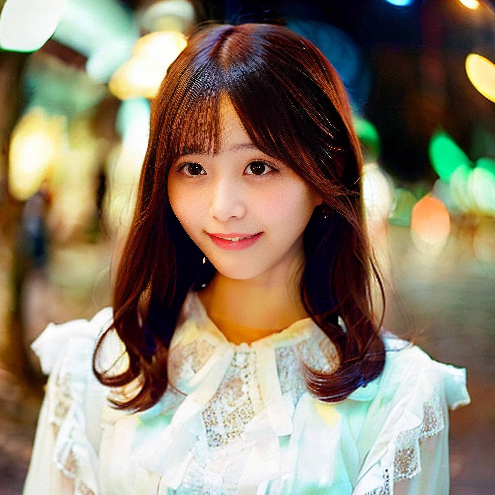 a woman in a white dress is posing for a picture 