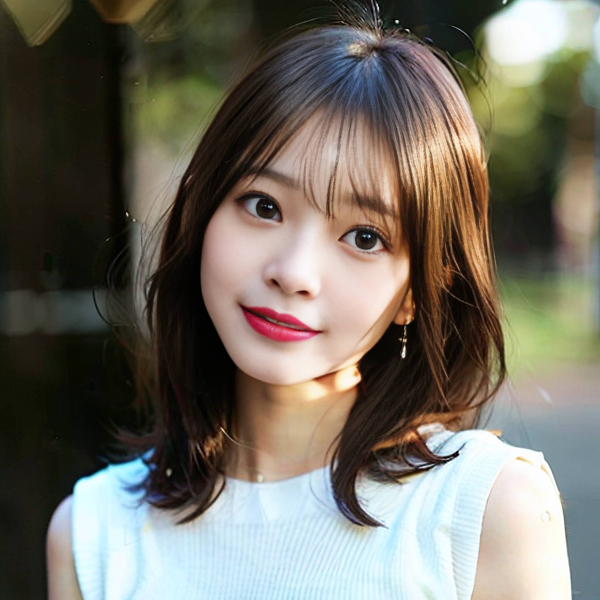 a beautiful young woman posing for a picture 