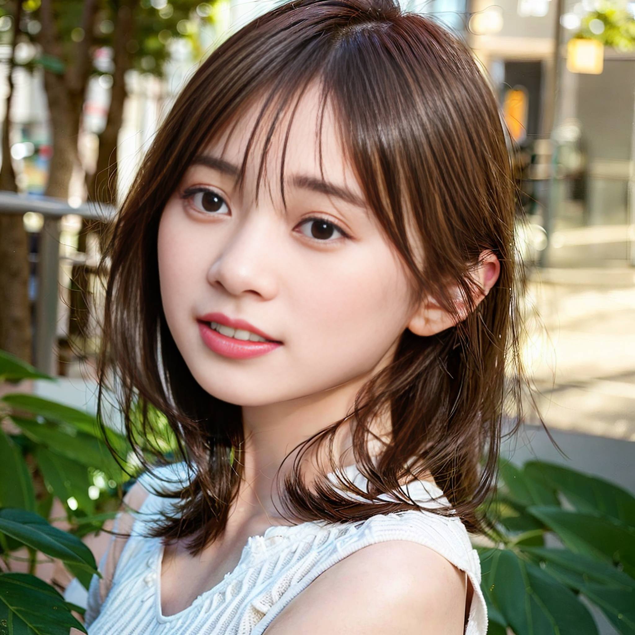 a beautiful young woman posing for a picture 