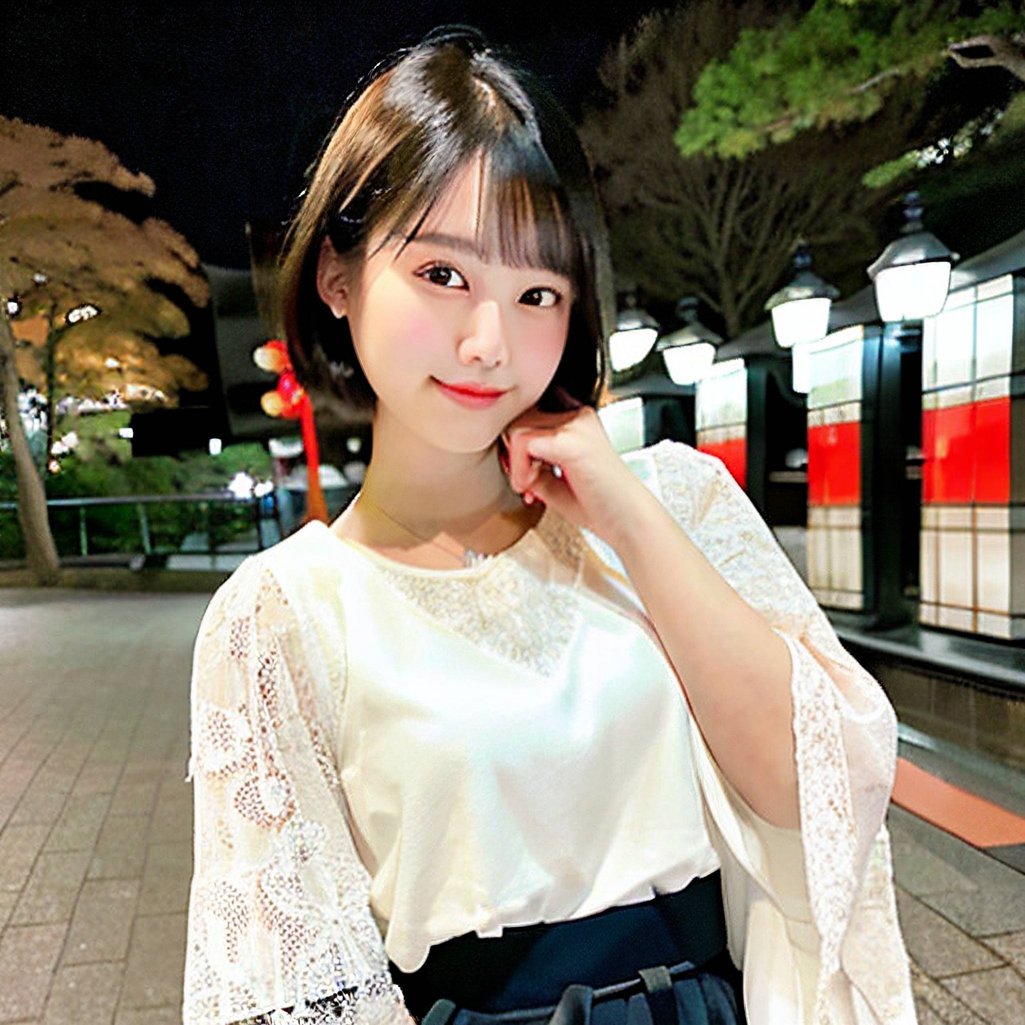 a young girl is posing for a picture 