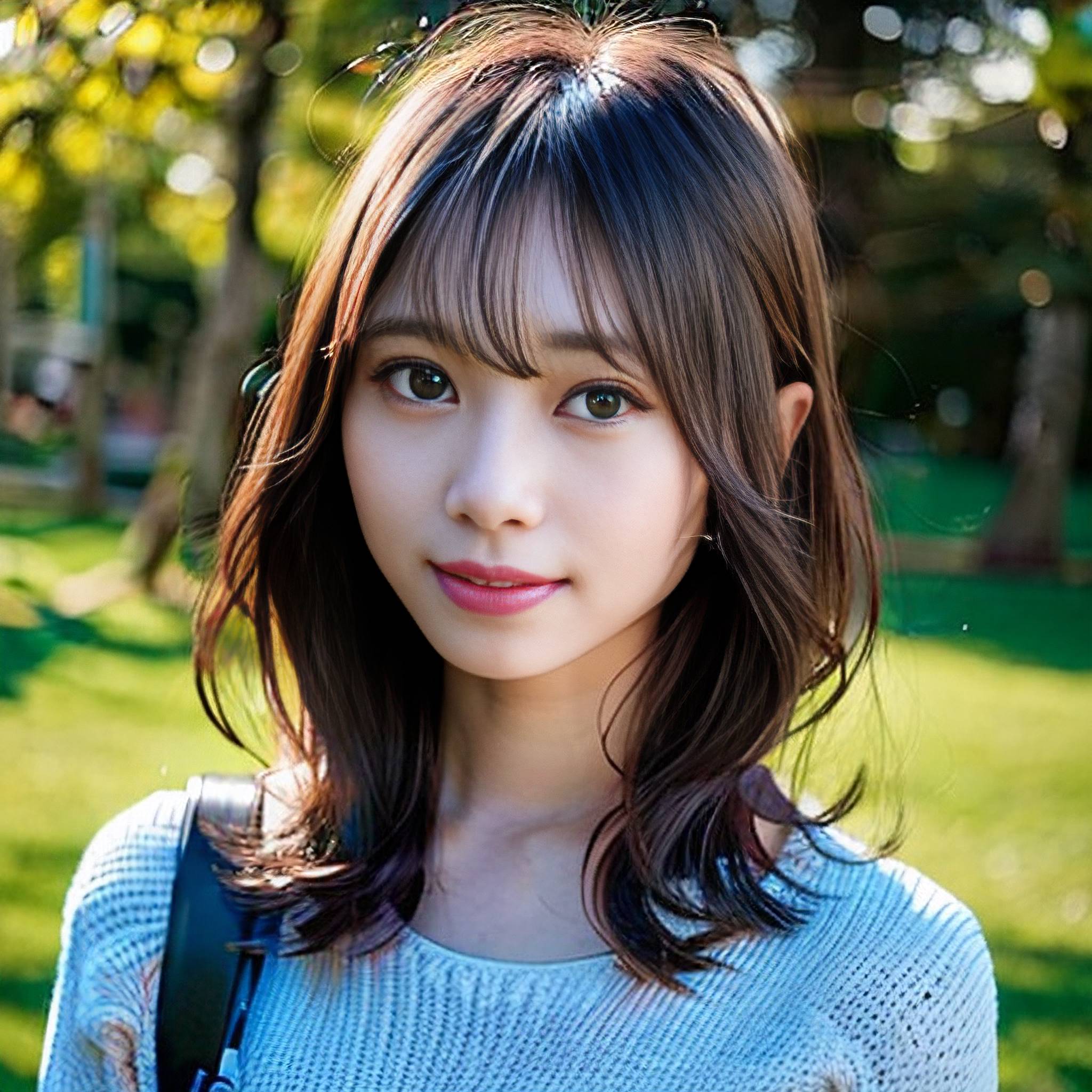 a young woman is posing for a picture 