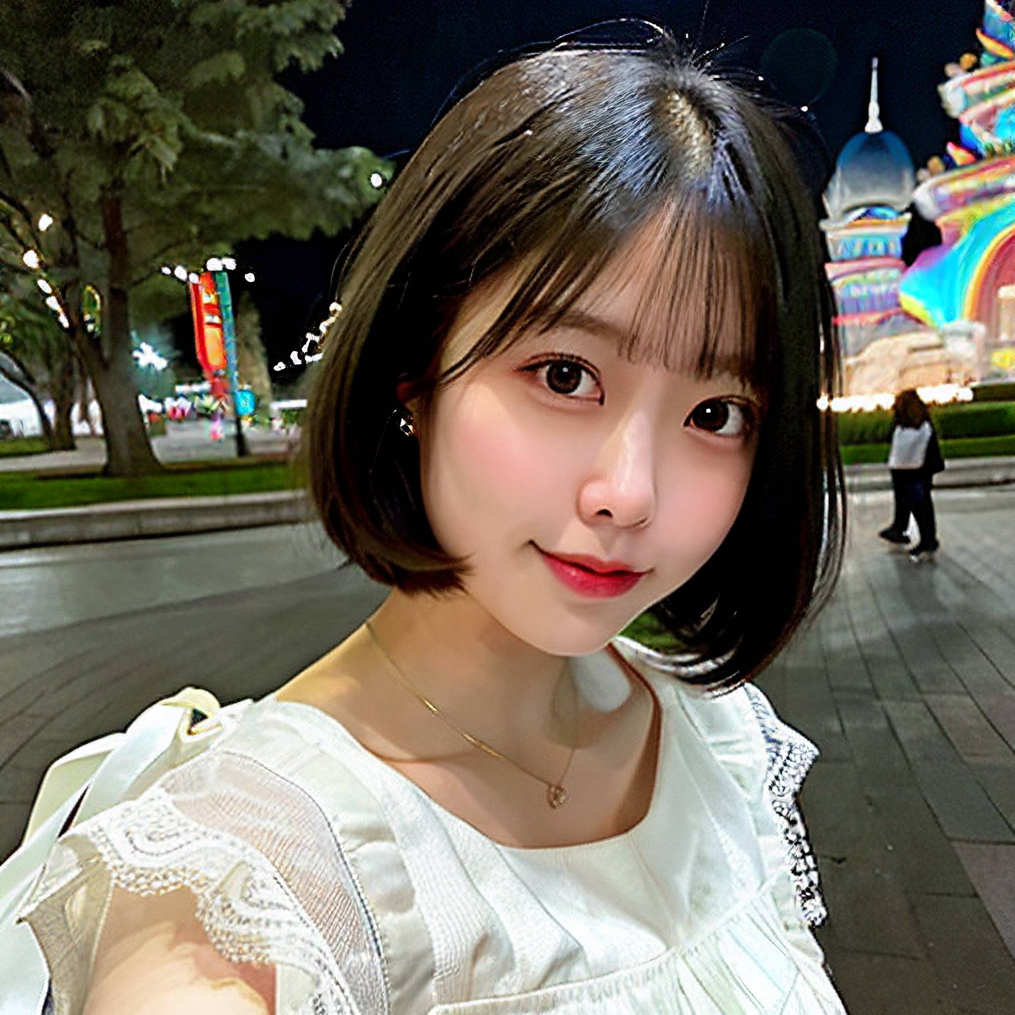 a young woman is posing for a picture 