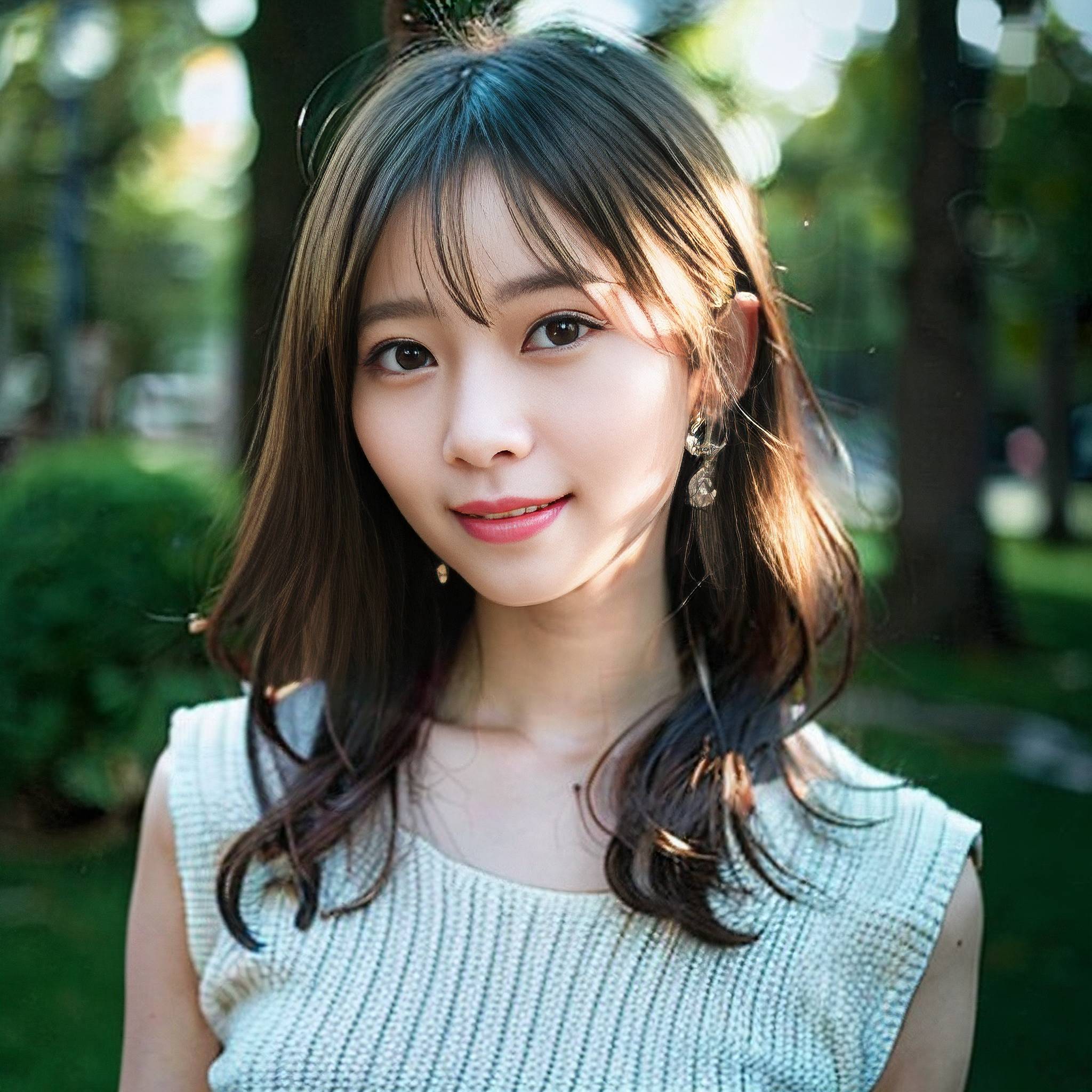 a young woman smiles while posing for a picture 
