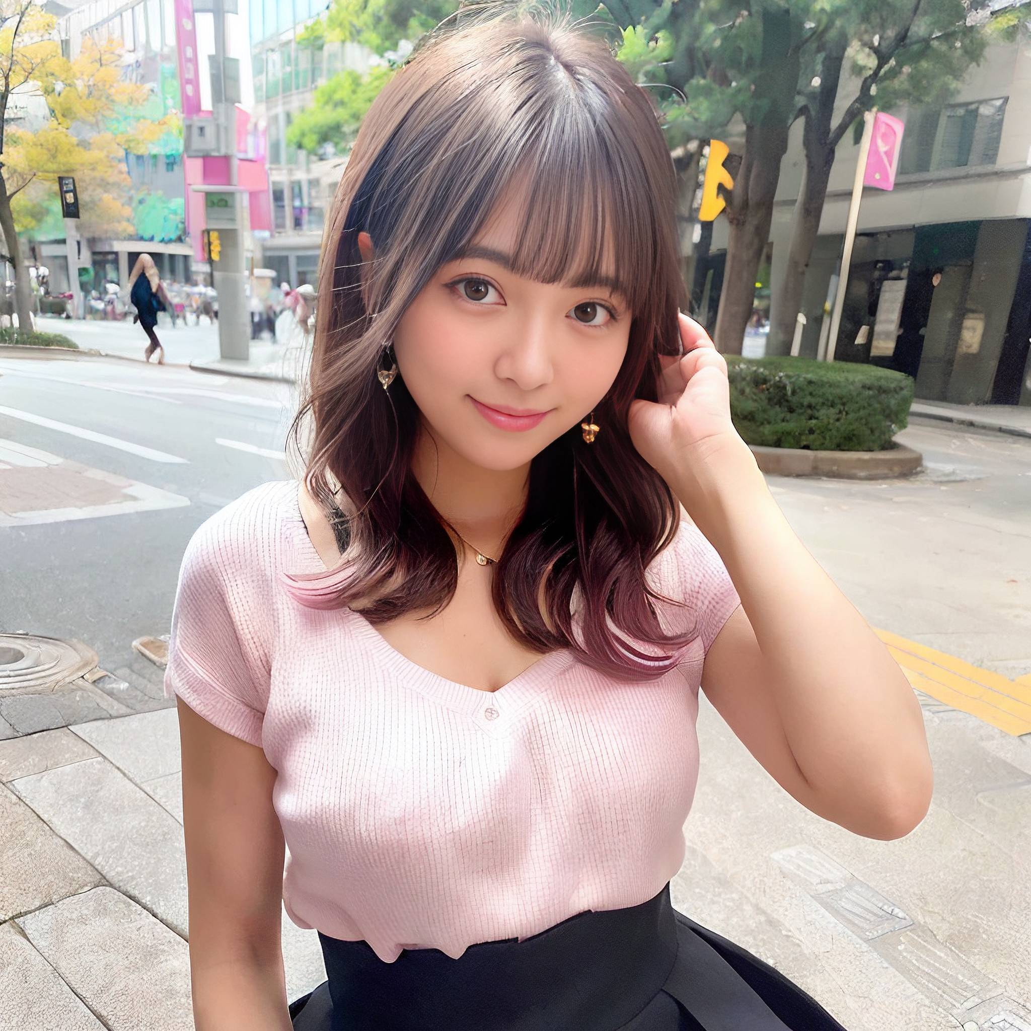 a young woman holding a cell phone to her ear 