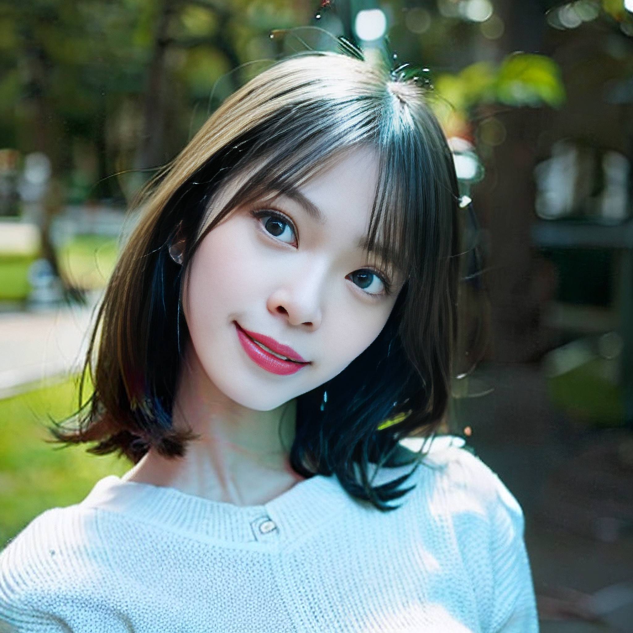 a young woman is posing for a picture 