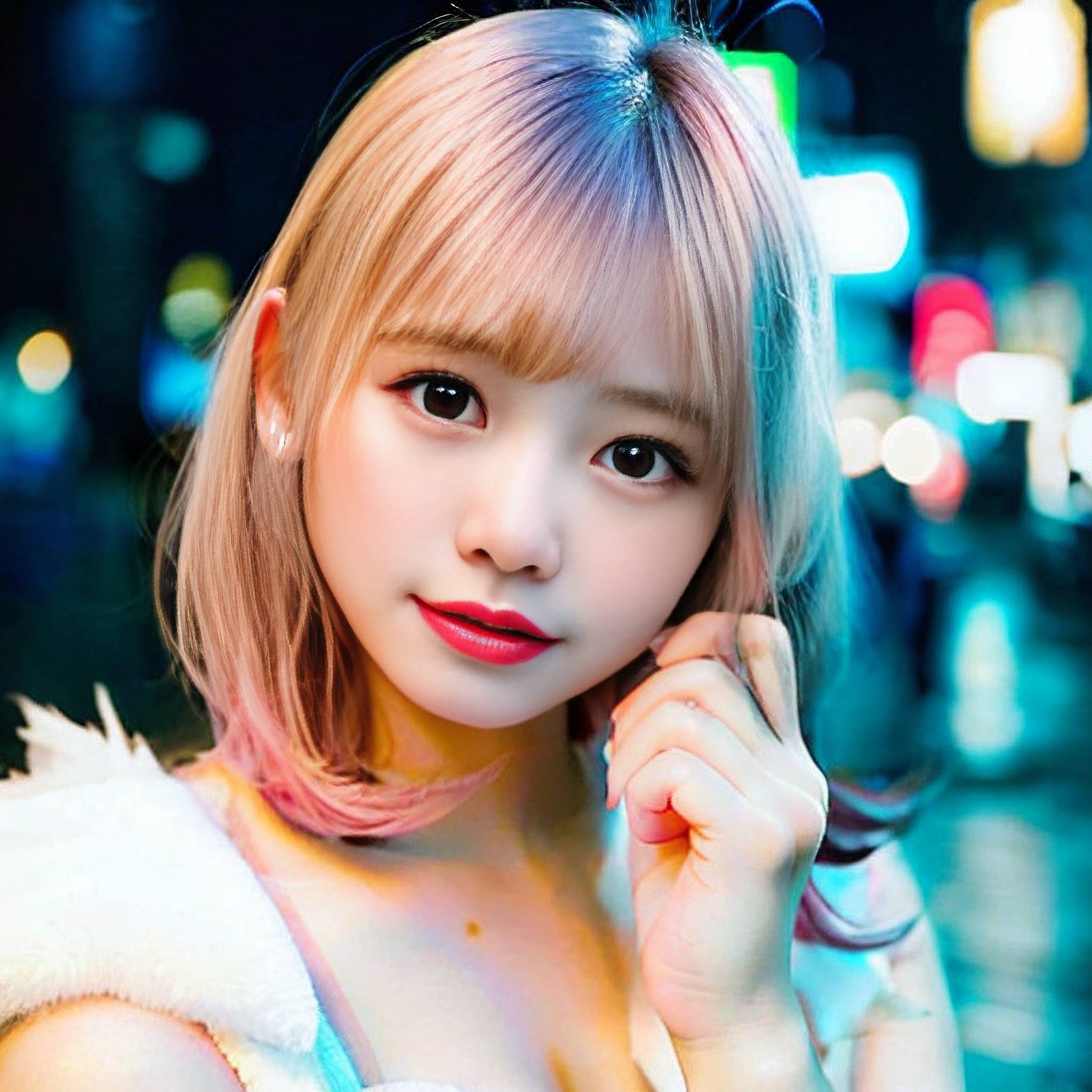 a beautiful young woman holding a cell phone to her ear 