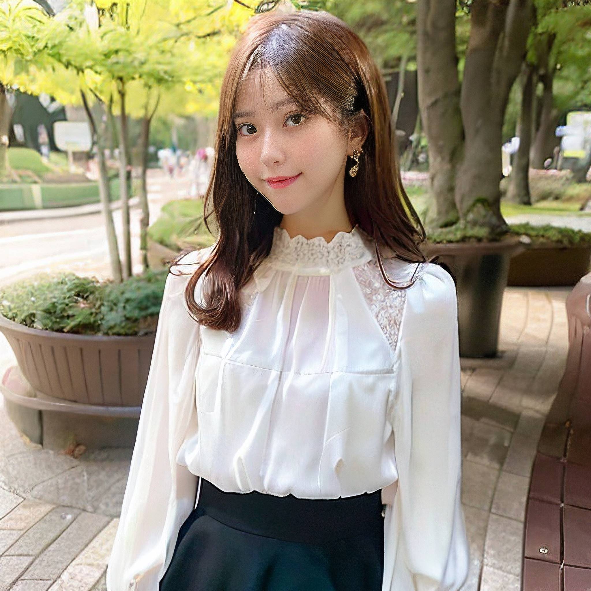 a young girl wearing a white dress and a black bow tie 