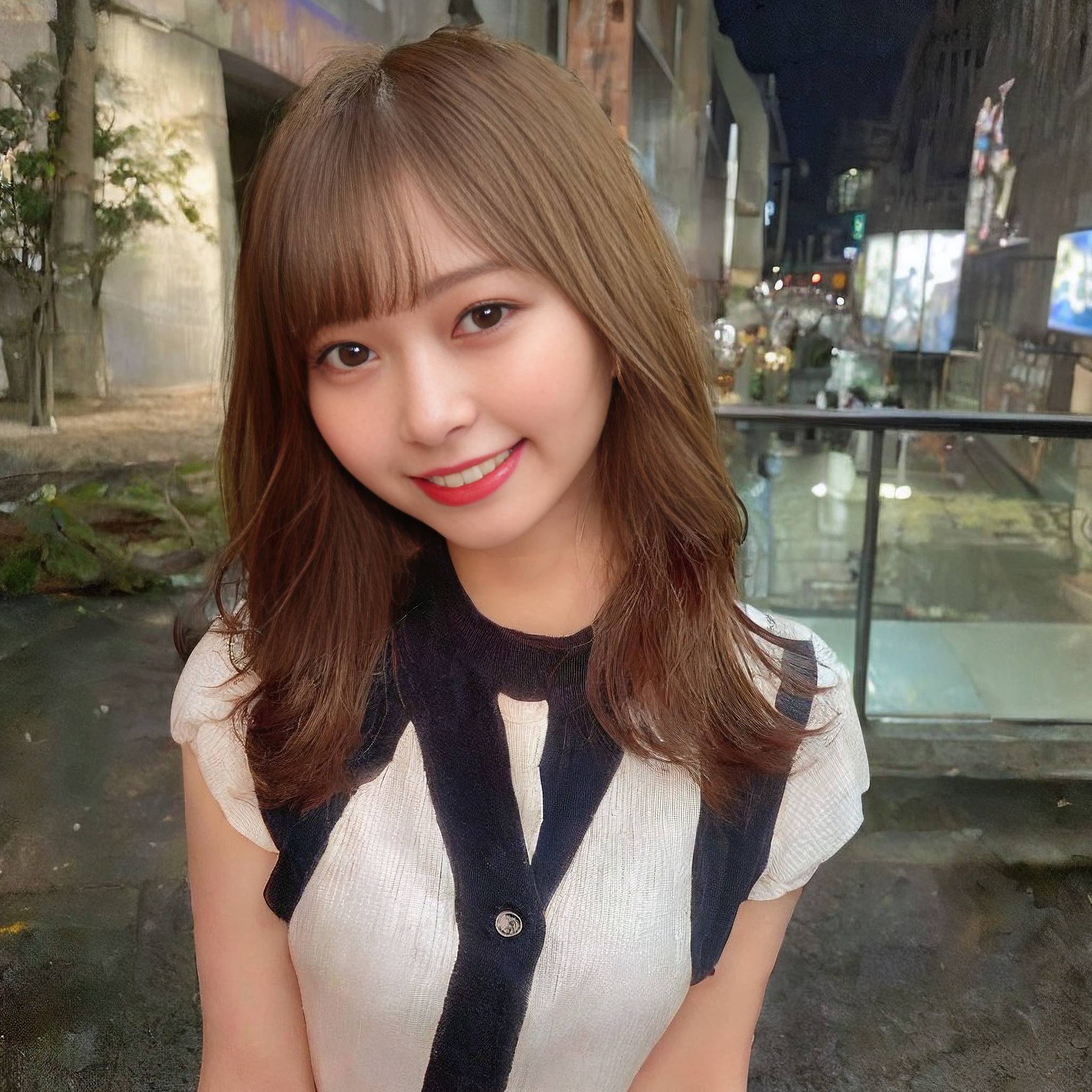 a young girl wearing a white dress and a black tie 