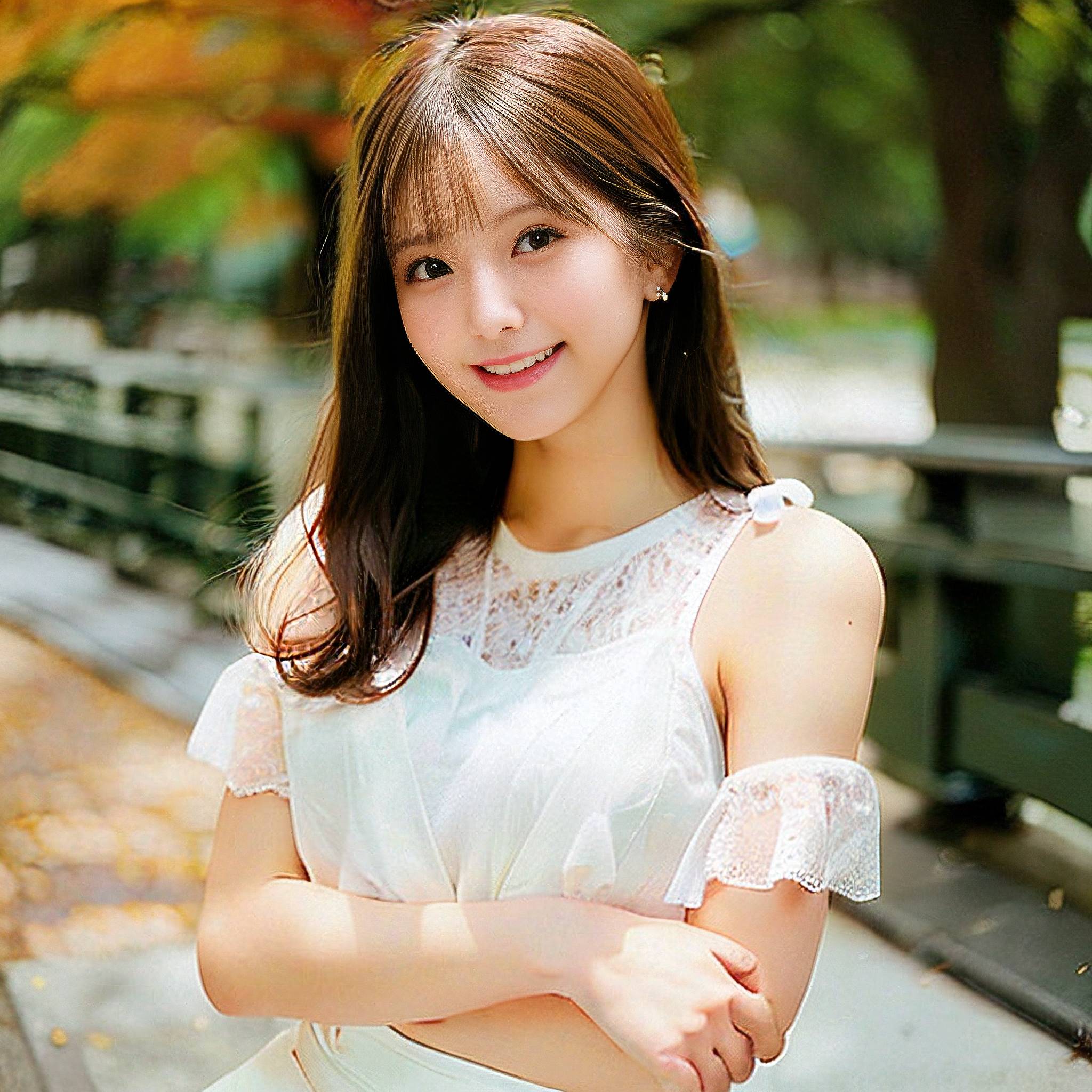 a beautiful young woman posing for a picture 