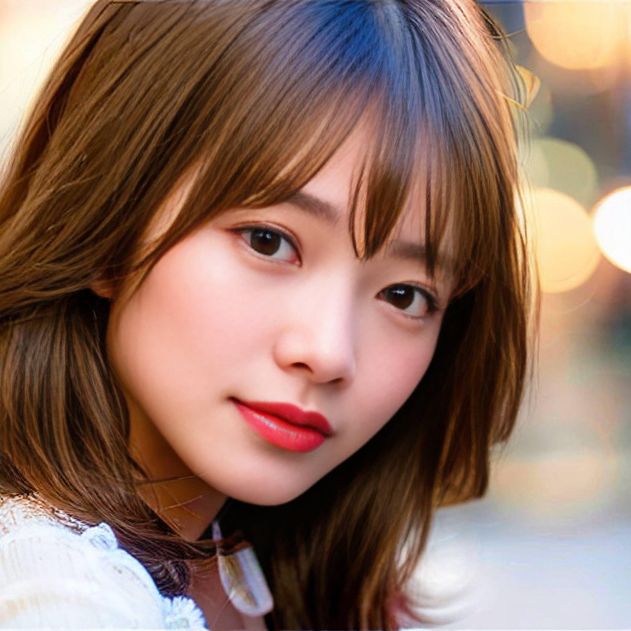 a young woman is smiling and posing for a picture 