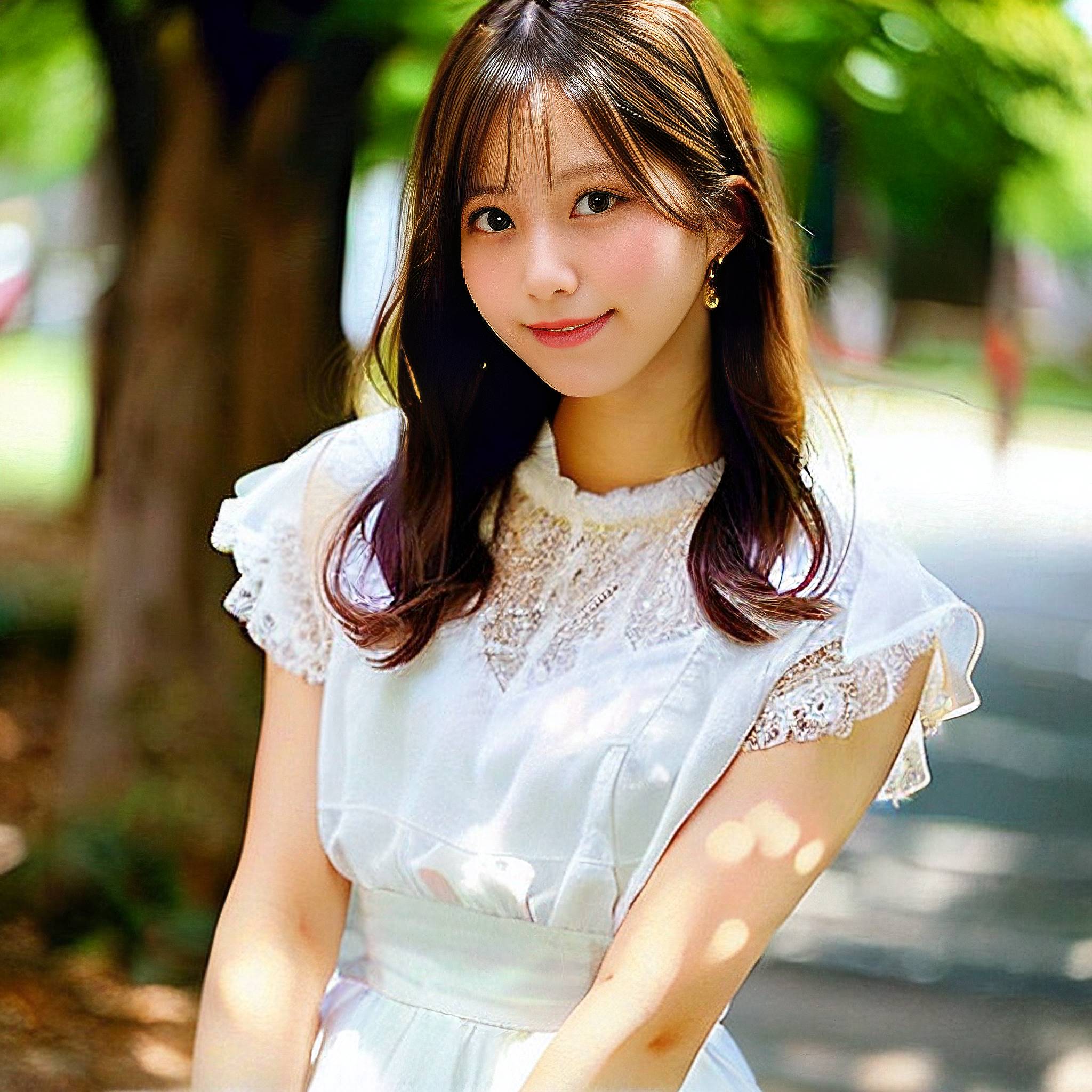 a beautiful young woman posing for a picture 