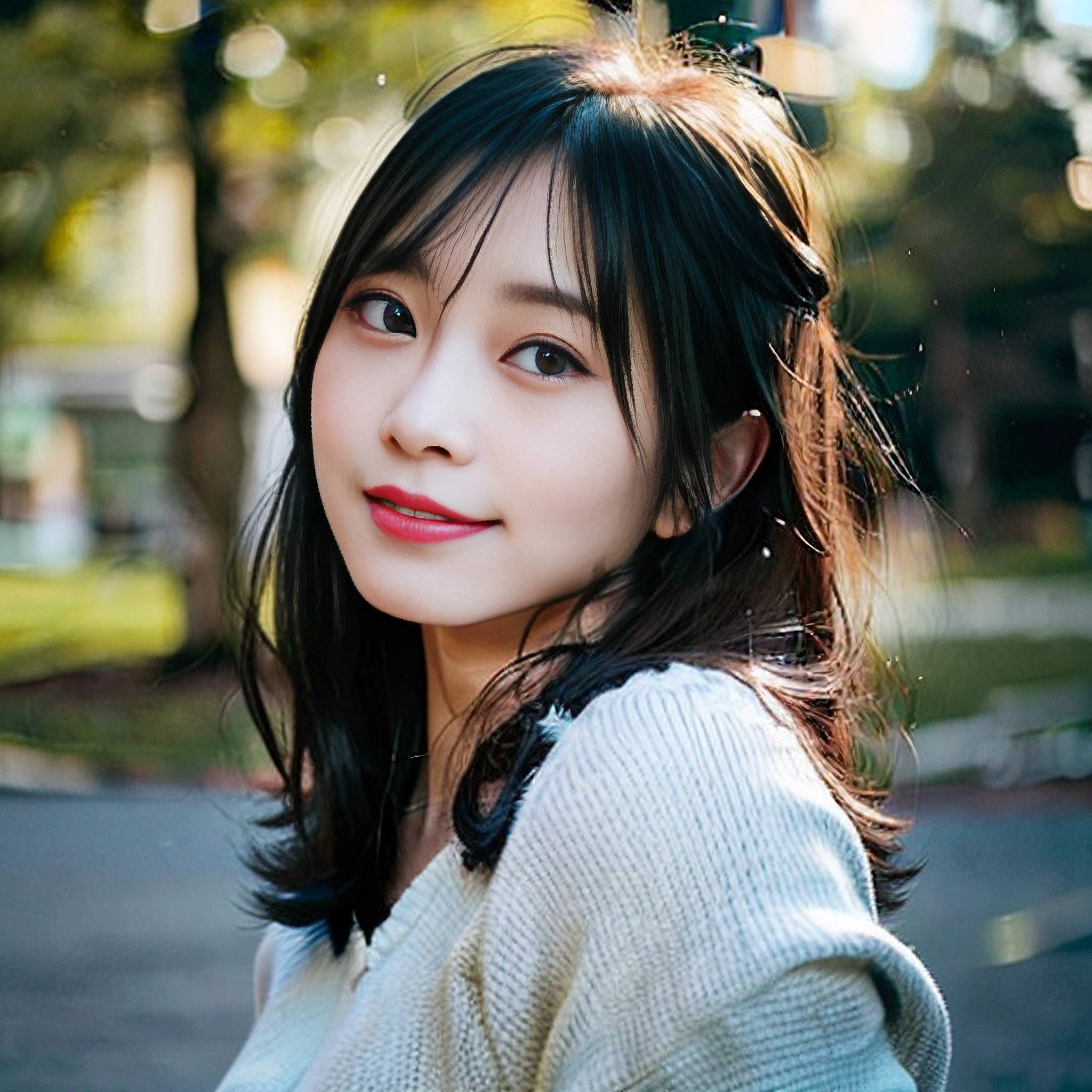 a beautiful young woman posing for a picture 