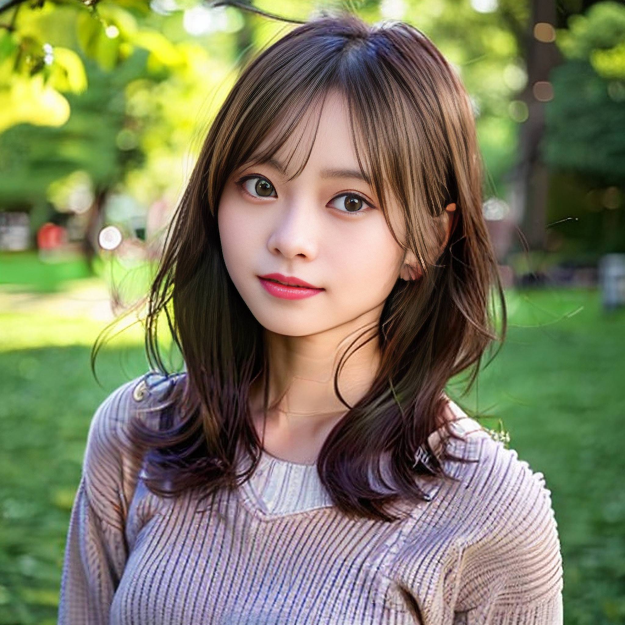 a young girl smiles as she poses for a picture 