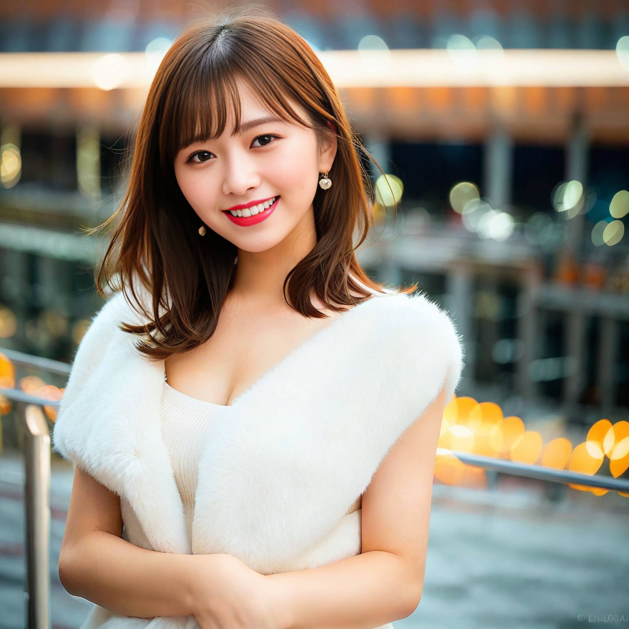 a woman in a white dress holding a white flower 
