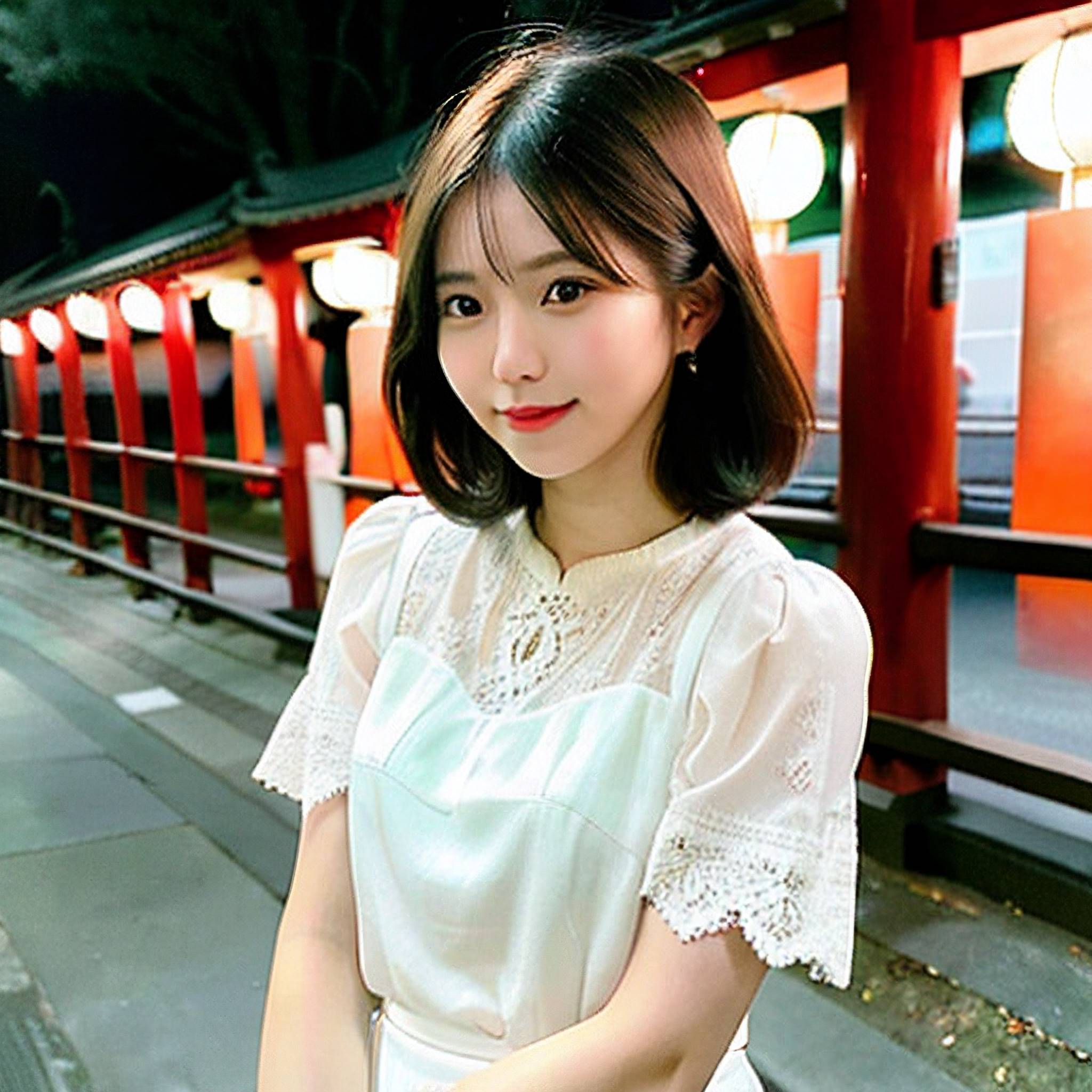 a beautiful young woman standing on a train platform 